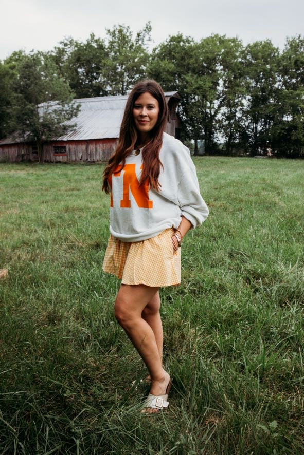 Gameday Gingham Boxer Flare Shorts