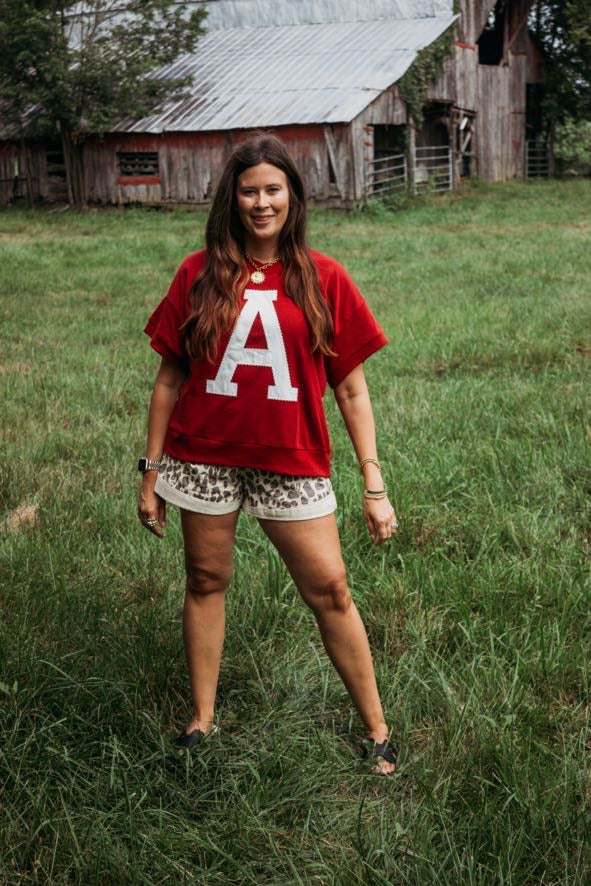 Roll Tide Embroidered Sweatshirt Tee_Plus