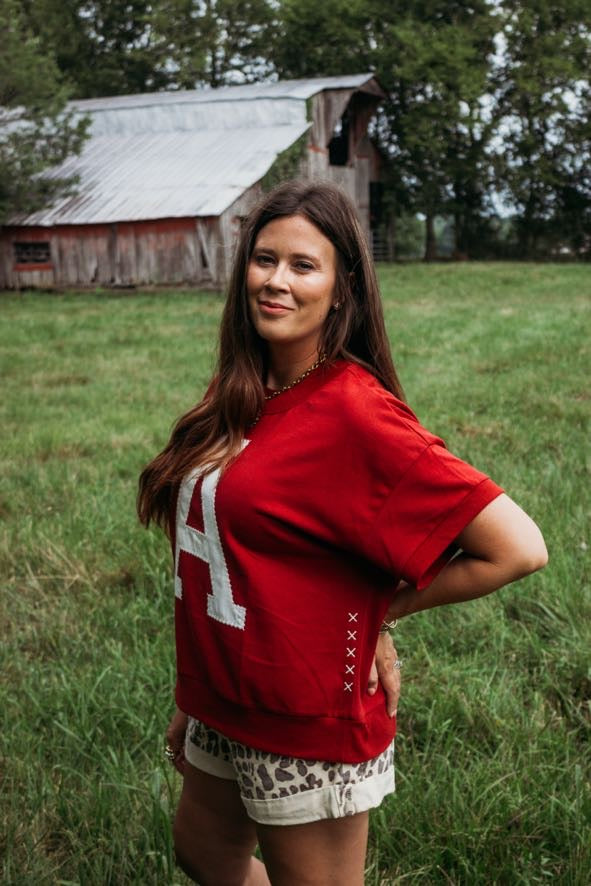Roll Tide Embroidered Sweatshirt Tee_Plus