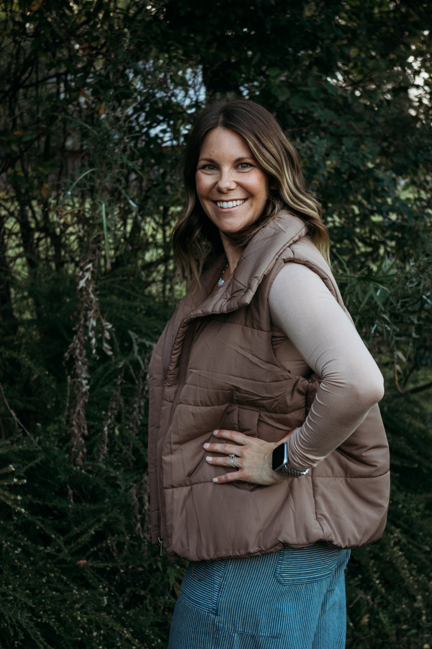 Taupe Essential Layering Top