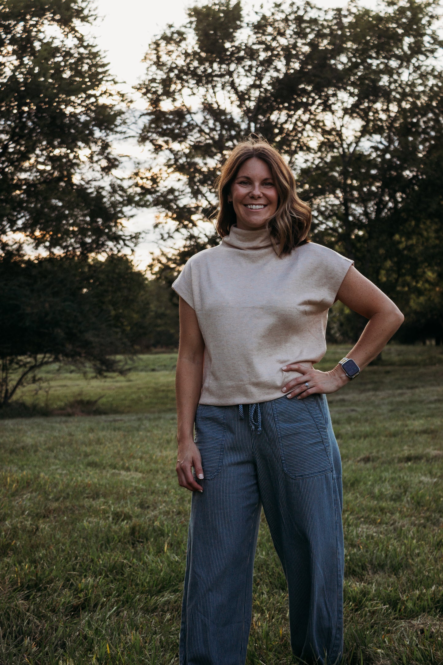 Cassidy Mock Neck Top Plus