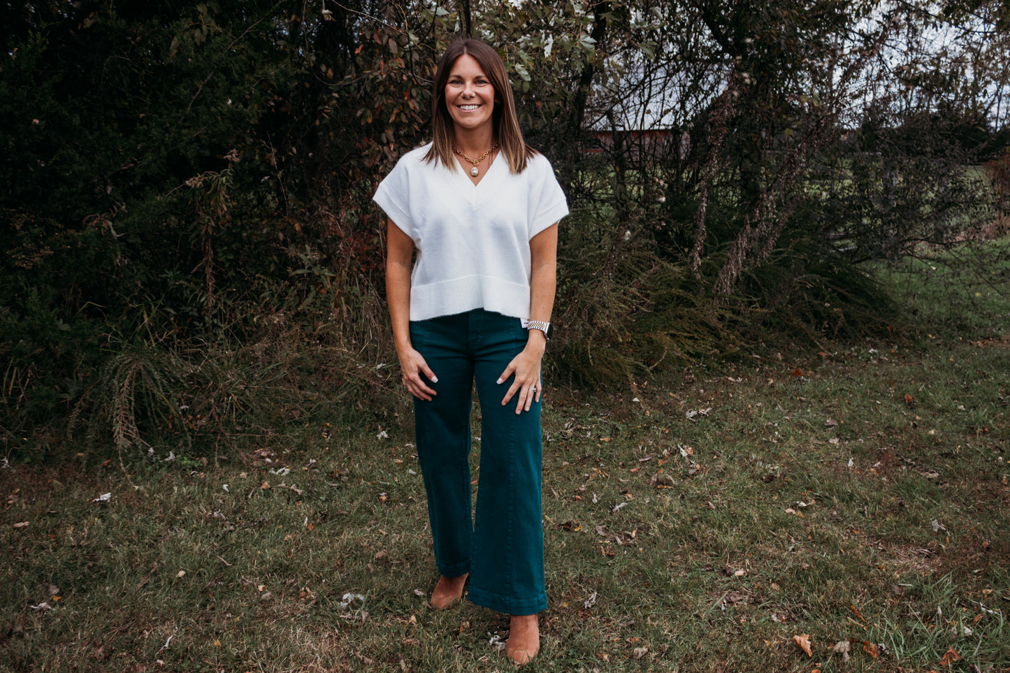 Brooke Ivory Sweater Vest