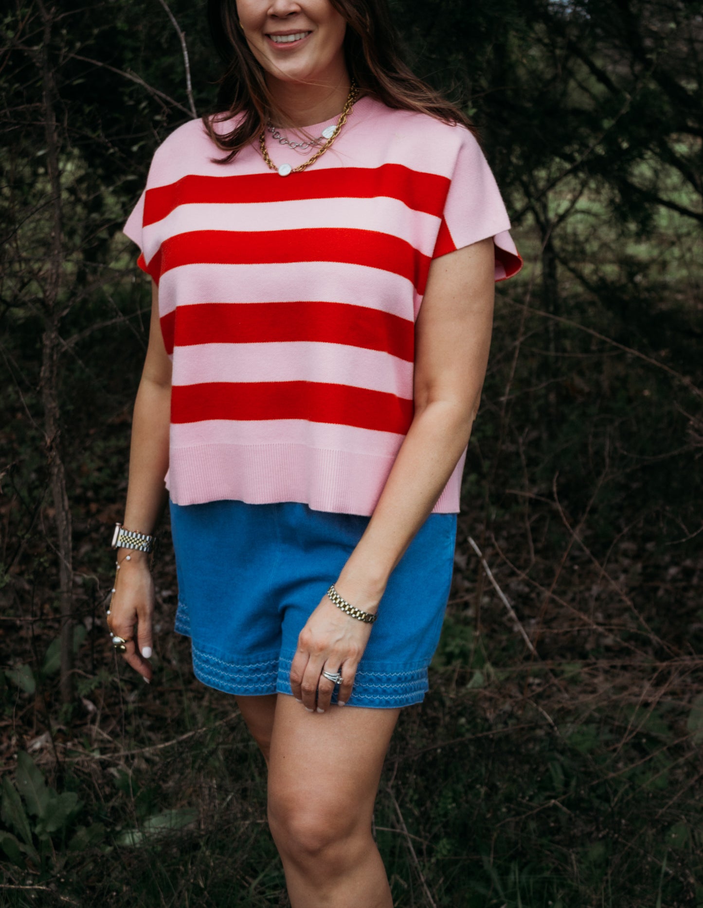 The Sunset Stripe Knit Top