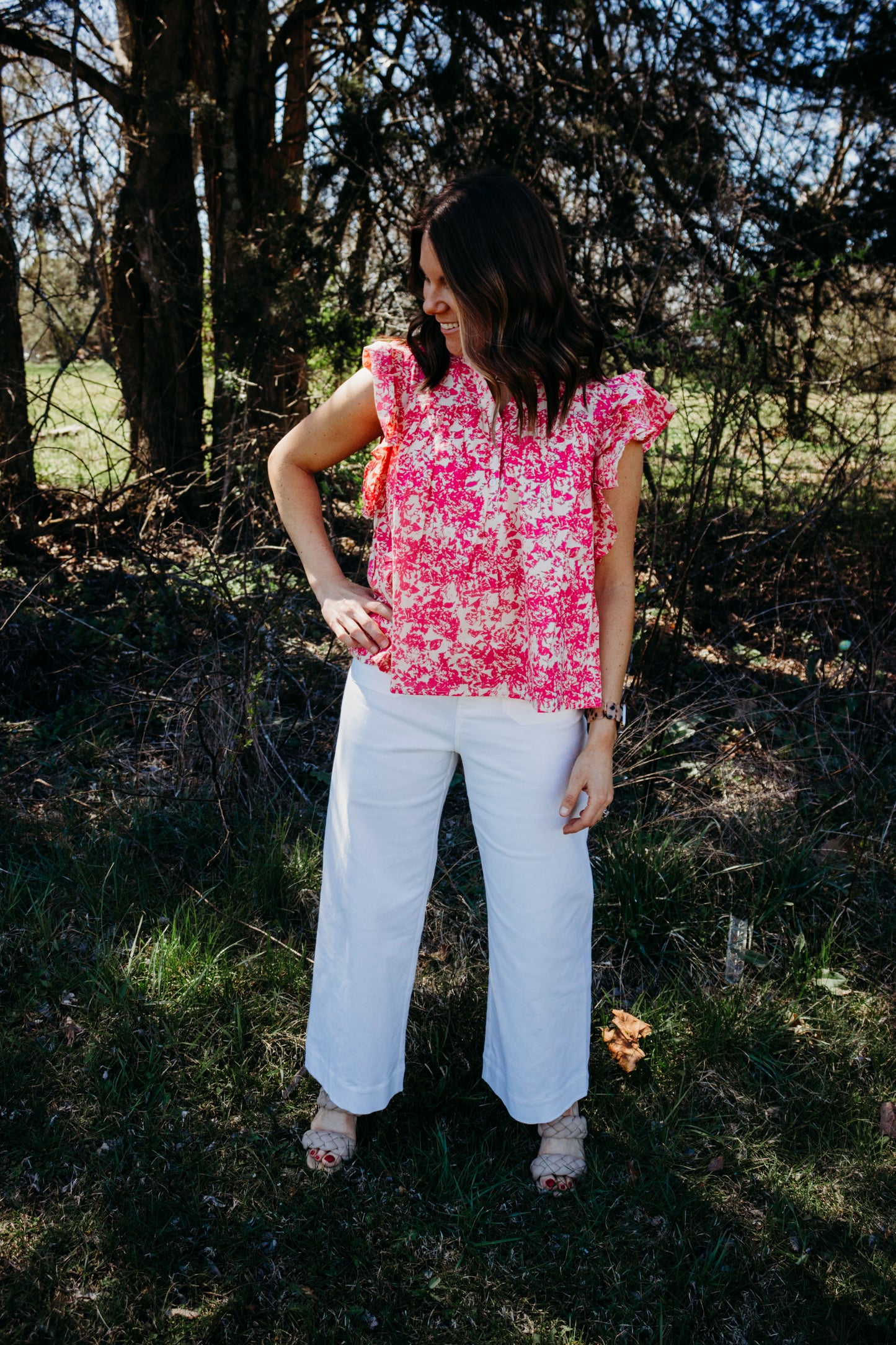 Chelsea Pink Floral Top