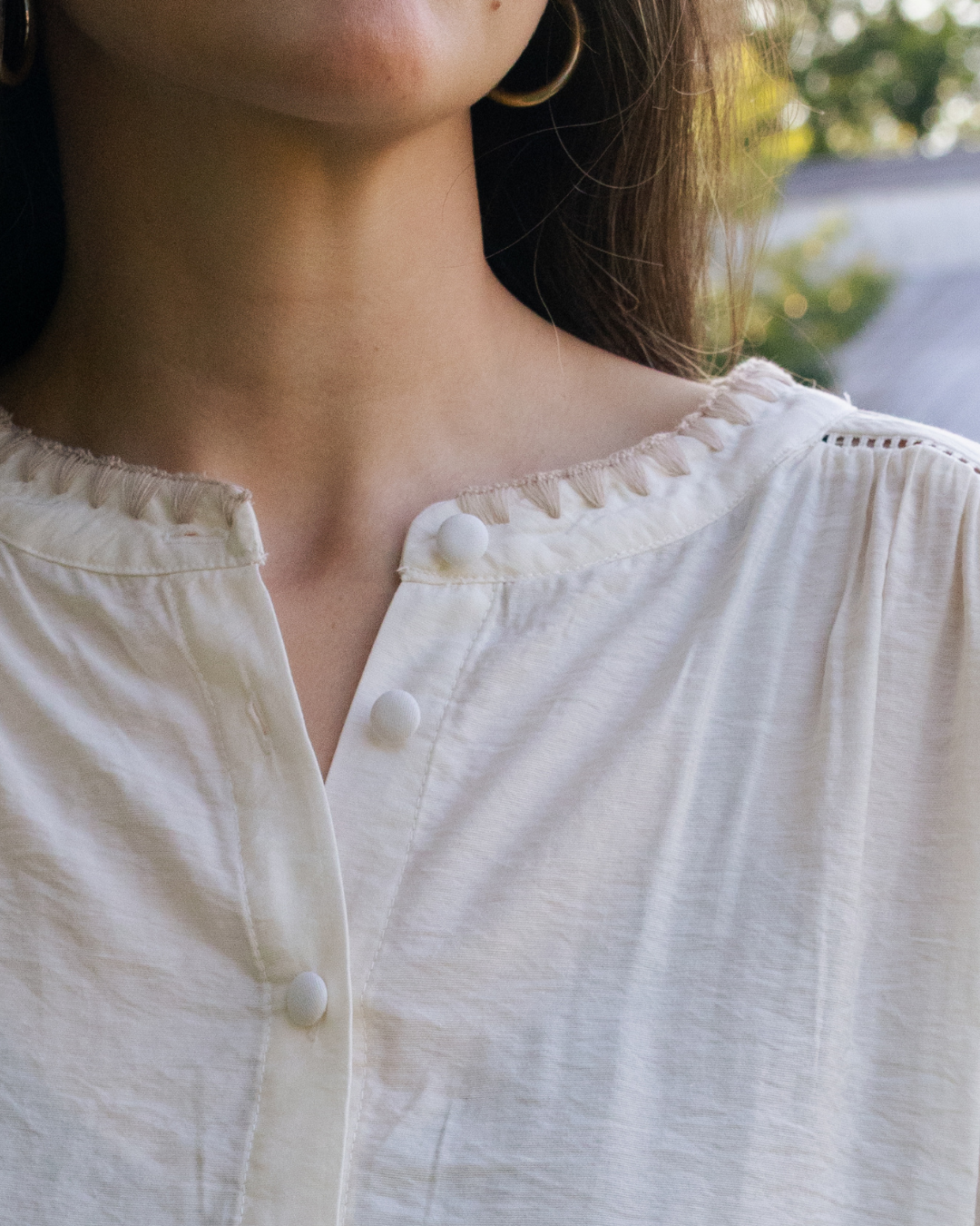 Diana Classic Ivory Blouse