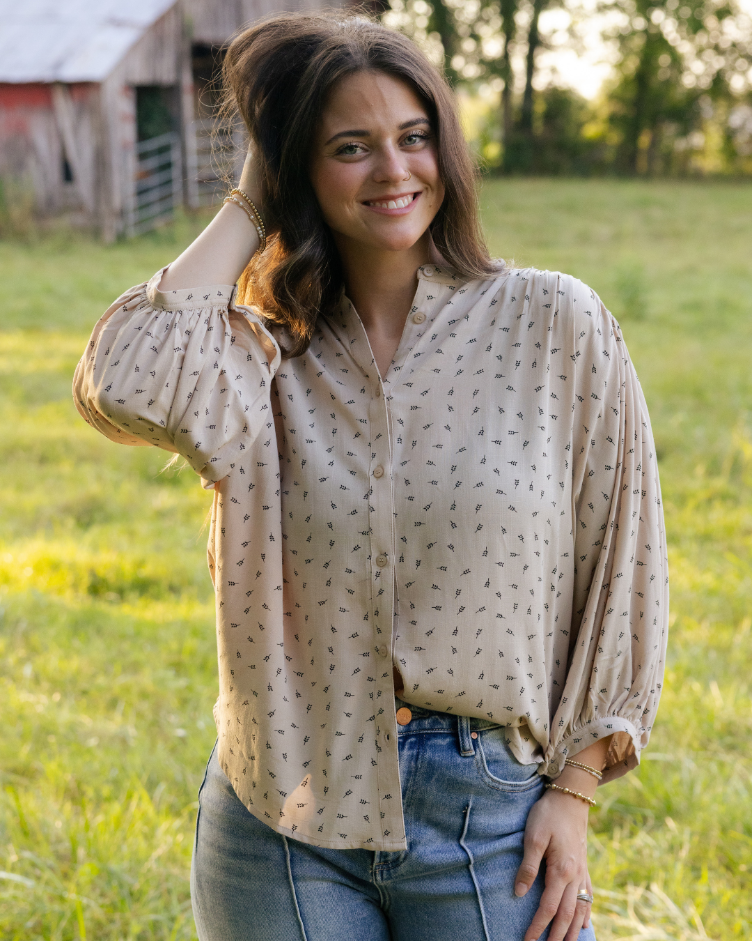 Kinda Chic Taupe Top