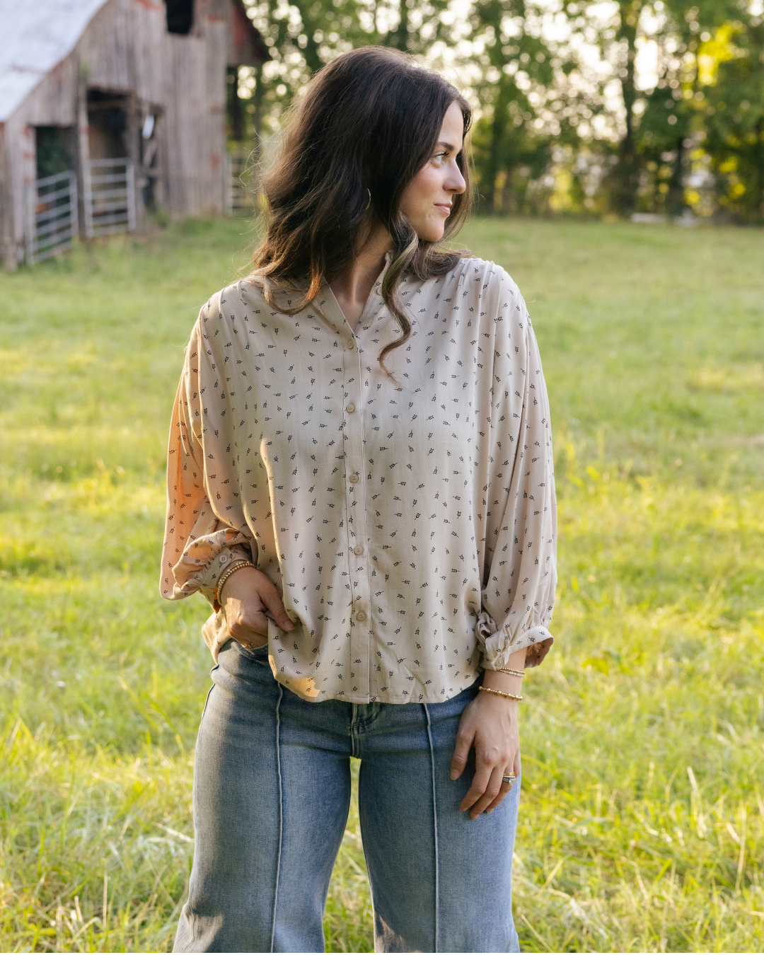 Kinda Chic Taupe Top