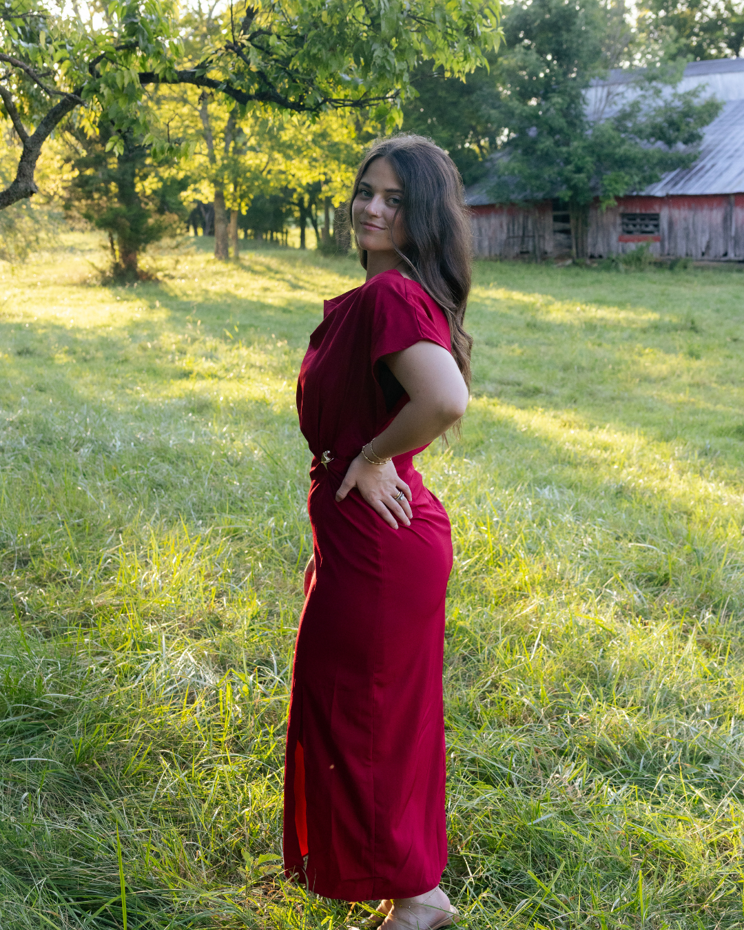 Scarlett Glam Midi Dress
