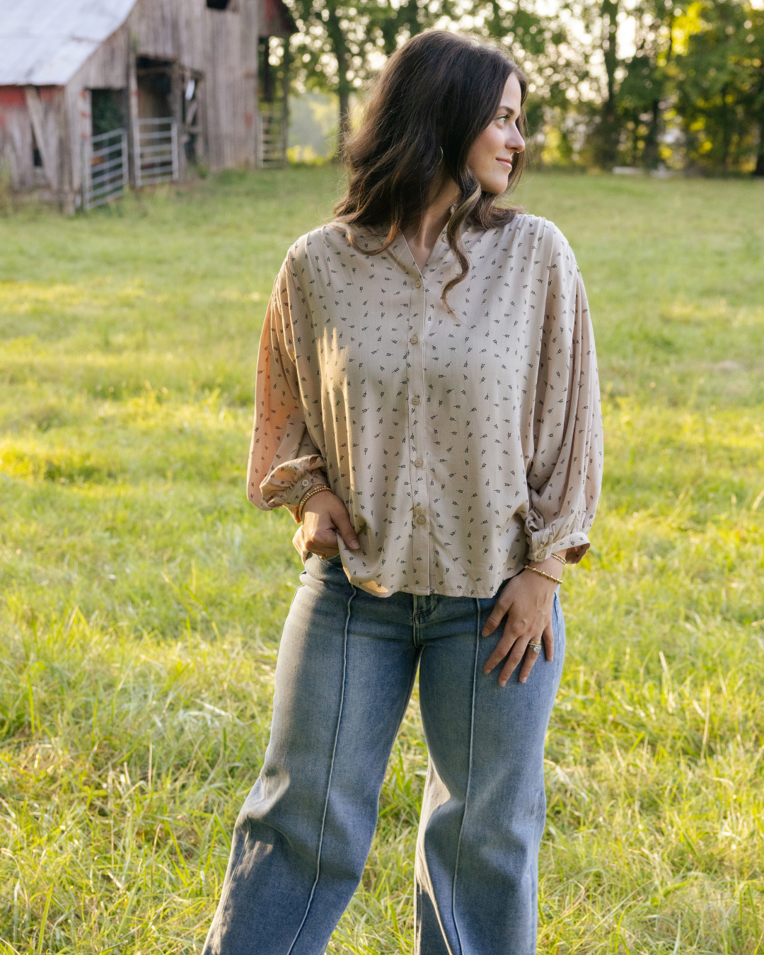 Kinda Chic Taupe Top