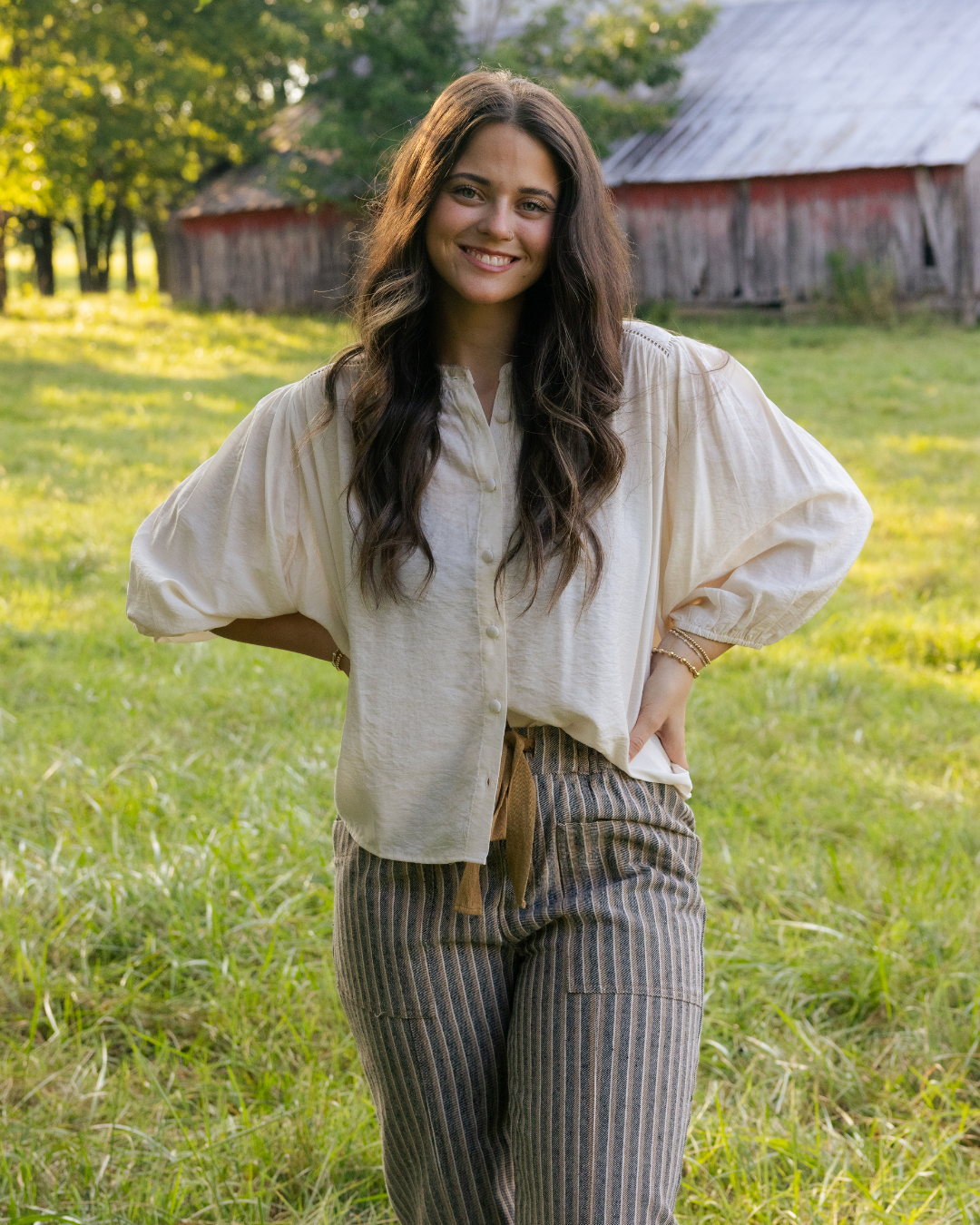 Diana Classic Ivory Blouse