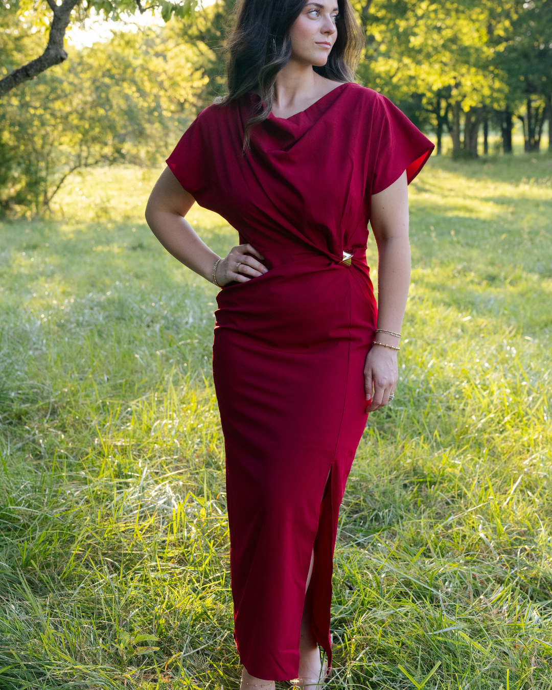 Scarlett Glam Midi Dress
