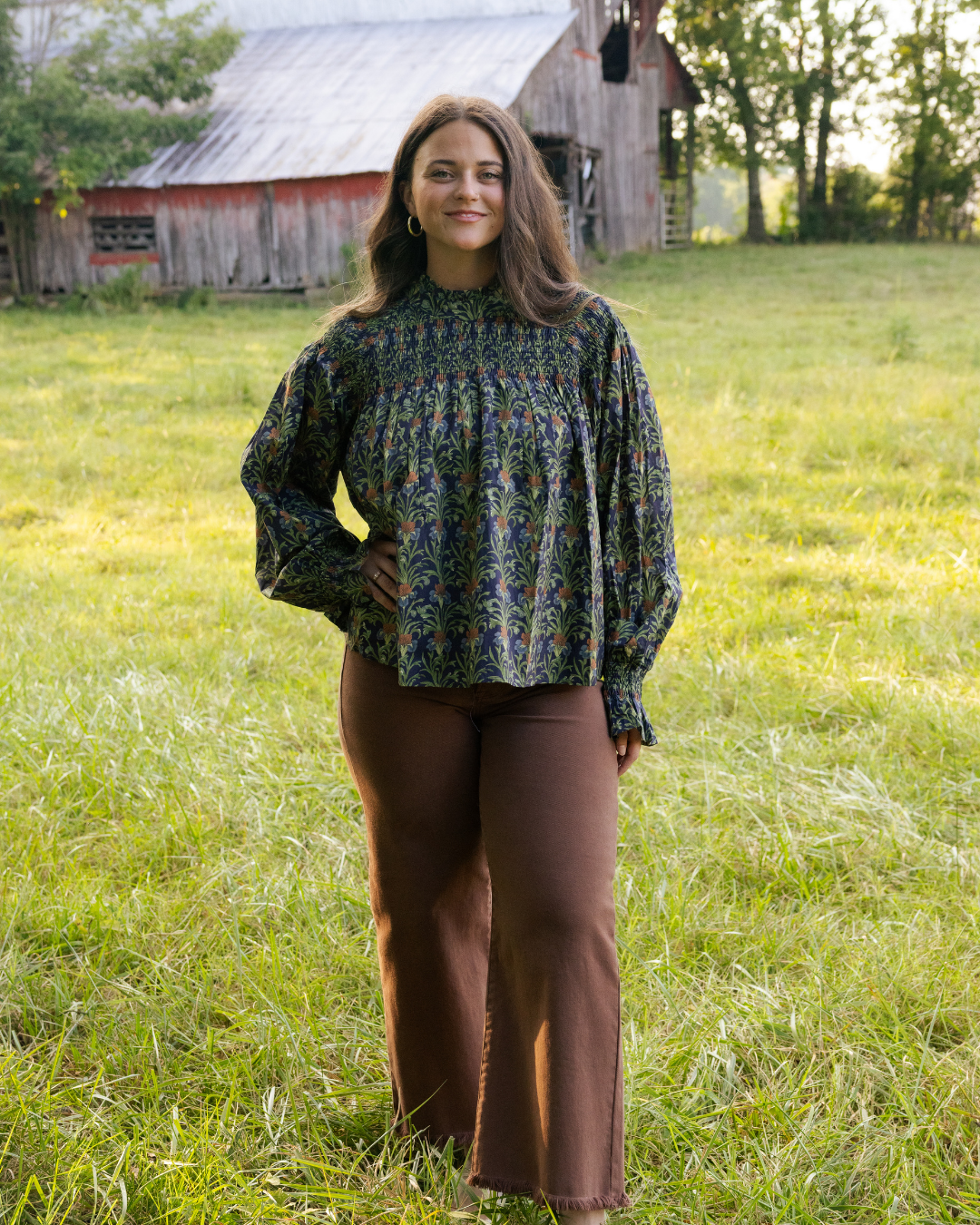 Kerrington Floral Smocked Top
