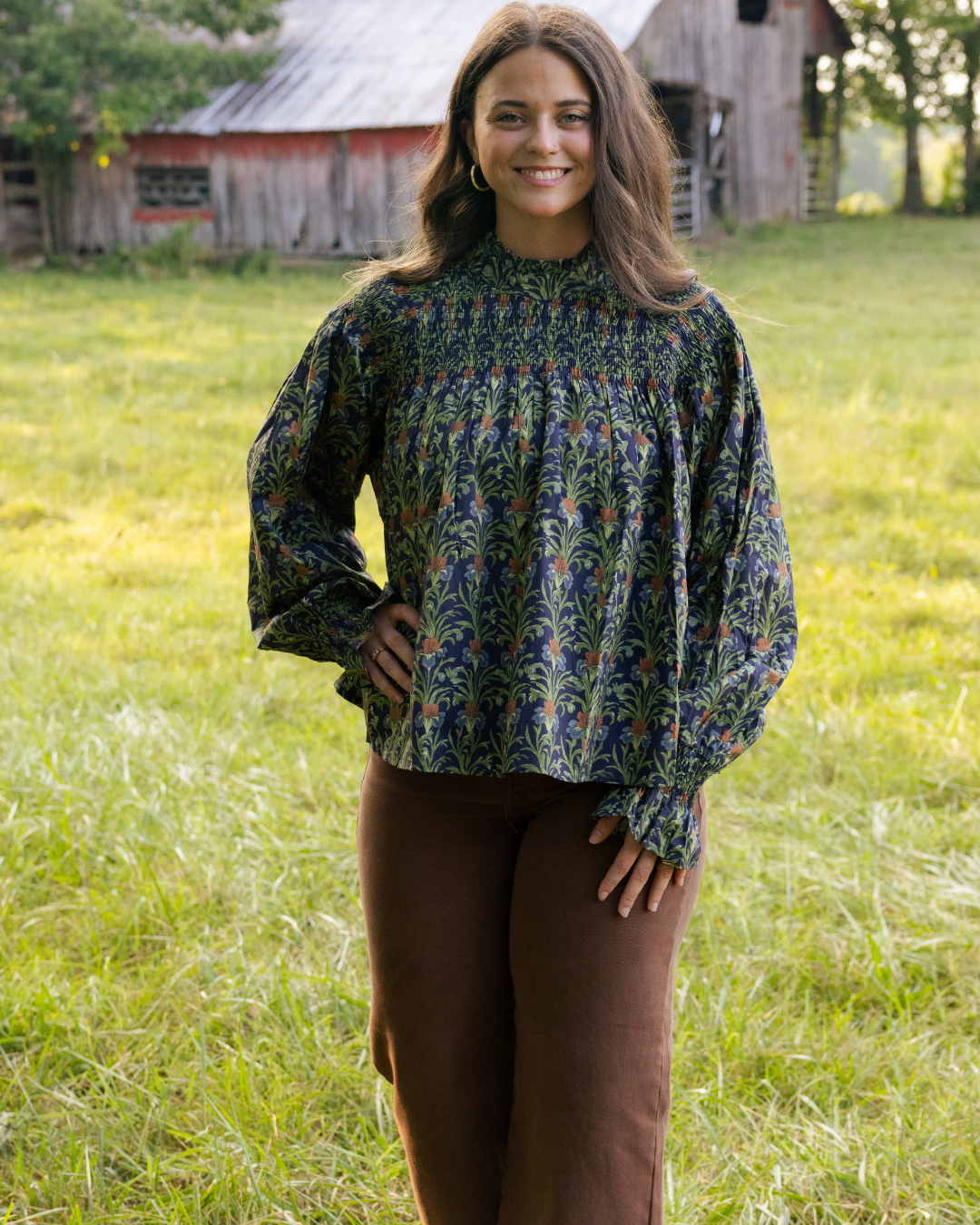 Kerrington Floral Smocked Top
