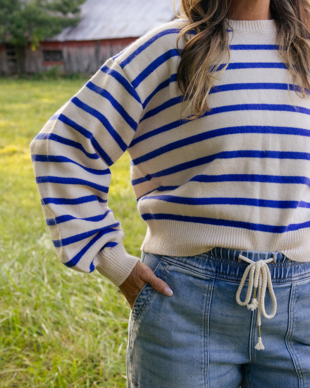 Back Button Chic Sweater