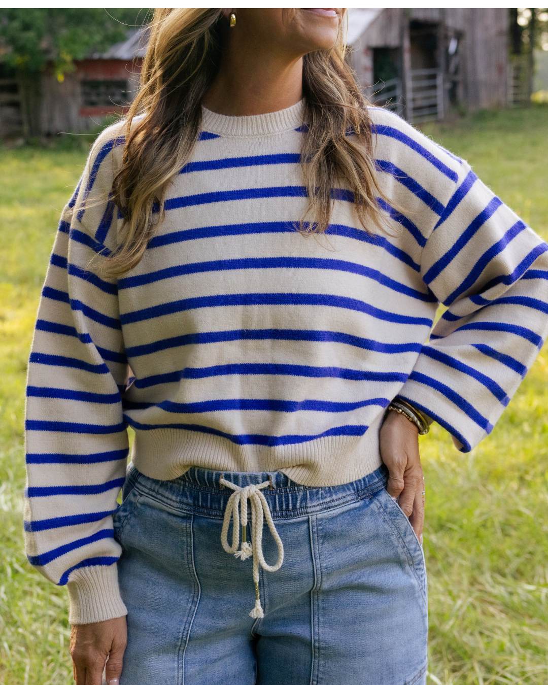 Back Button Chic Sweater