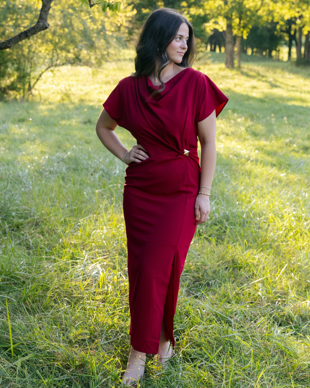 Scarlett Glam Midi Dress