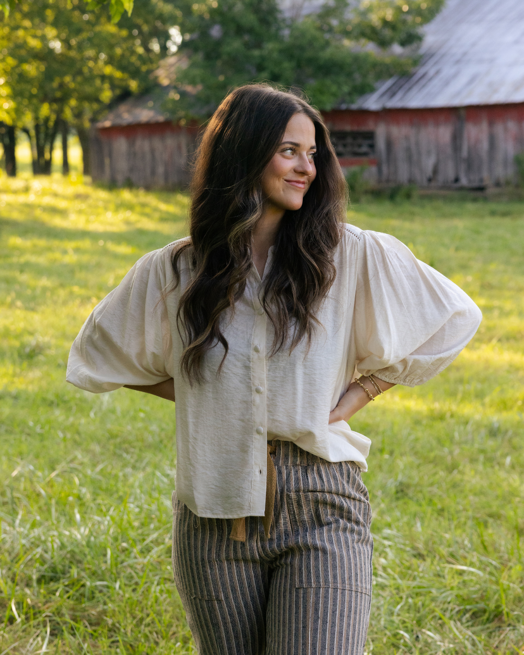 Diana Classic Ivory Blouse