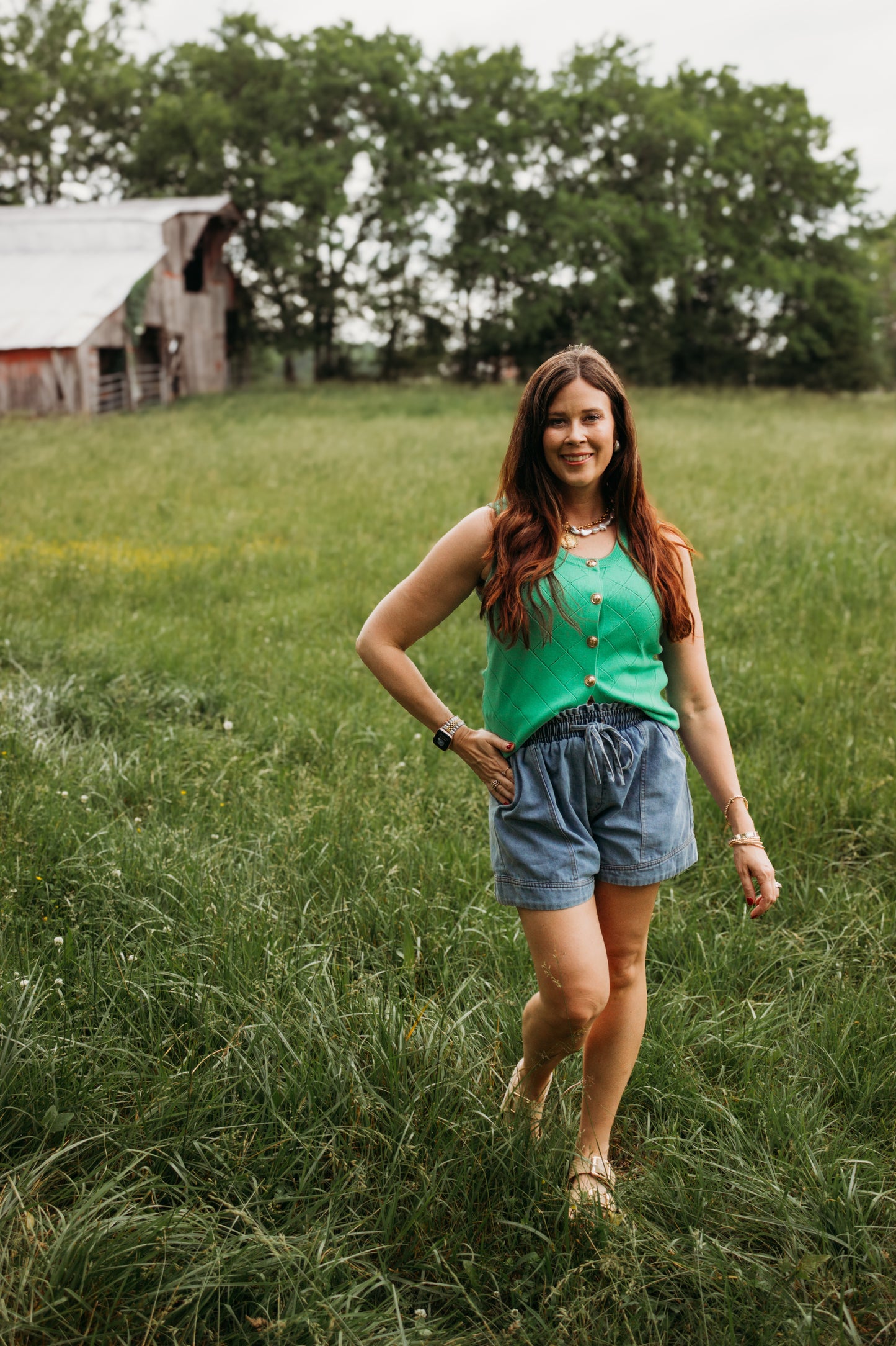 Southern Charm Button Vest