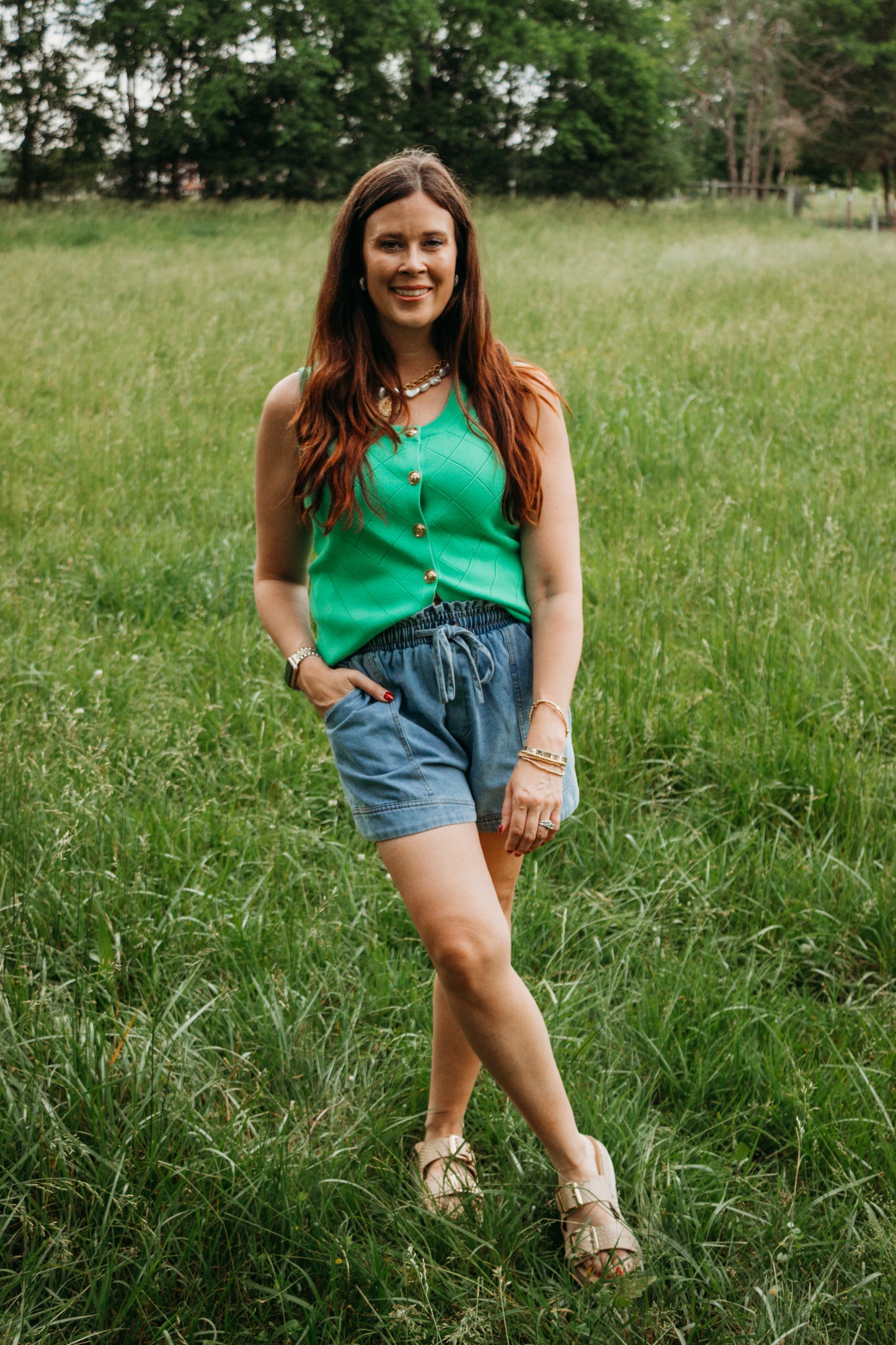 Southern Charm Button Vest
