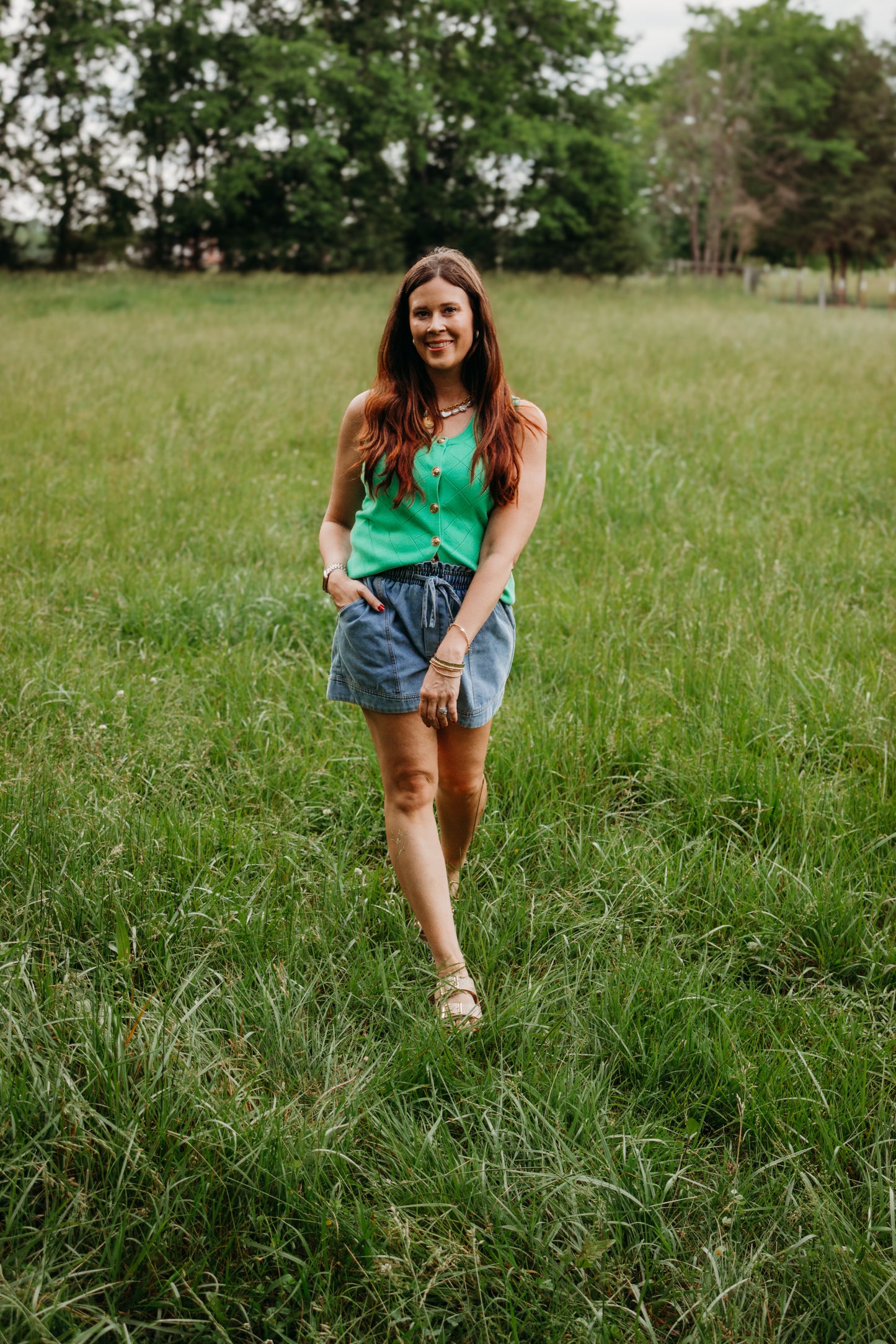 Southern Charm Button Vest