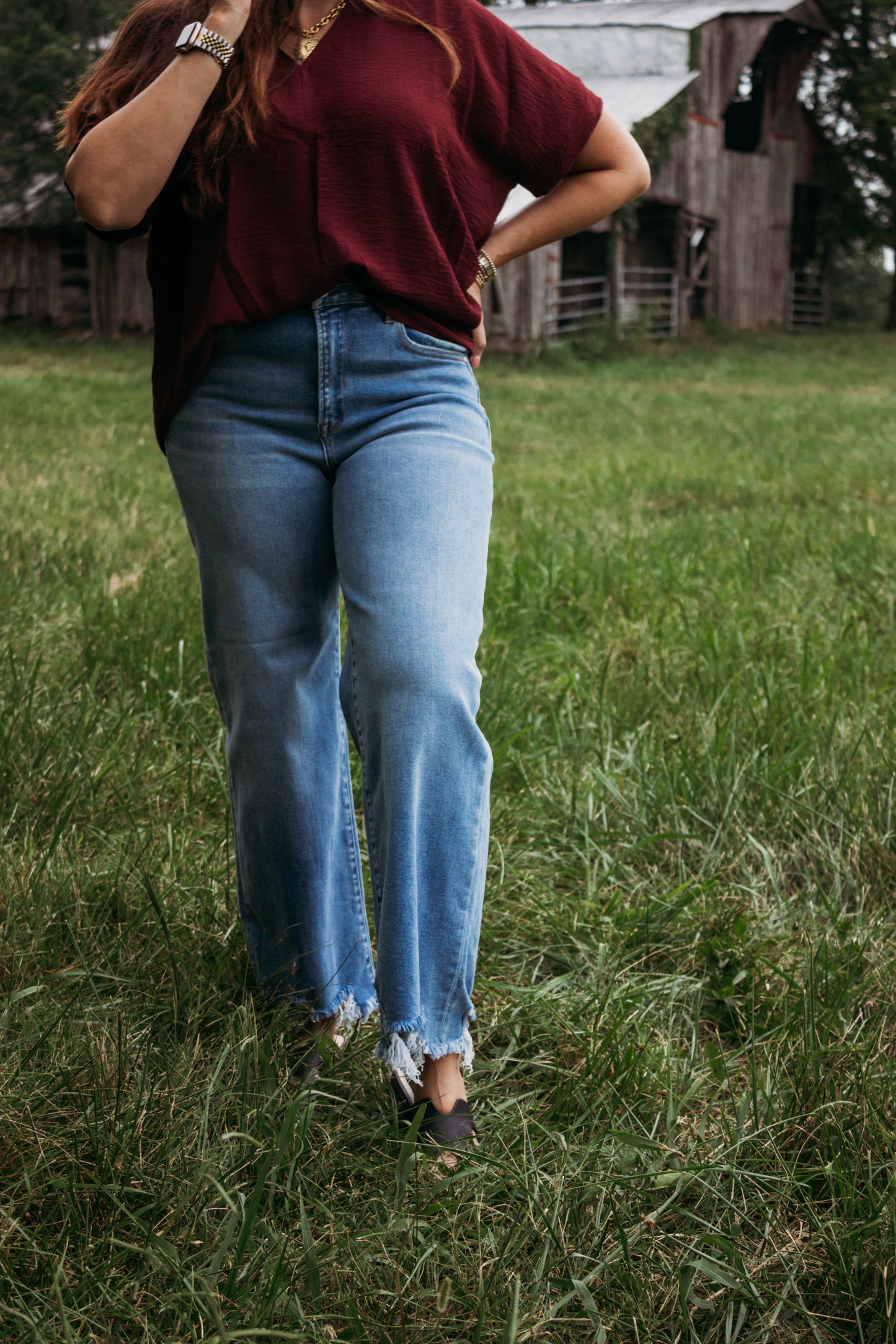 Caroline Cropped Risen Jeans