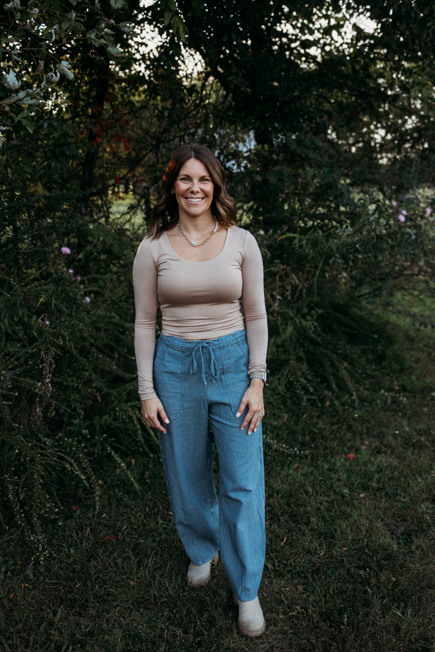 Taupe Essential Layering Top