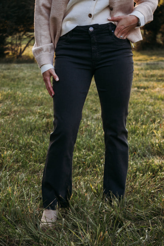 KELSEY HIGH RISE ANKLE FLARE- Kut Denim
