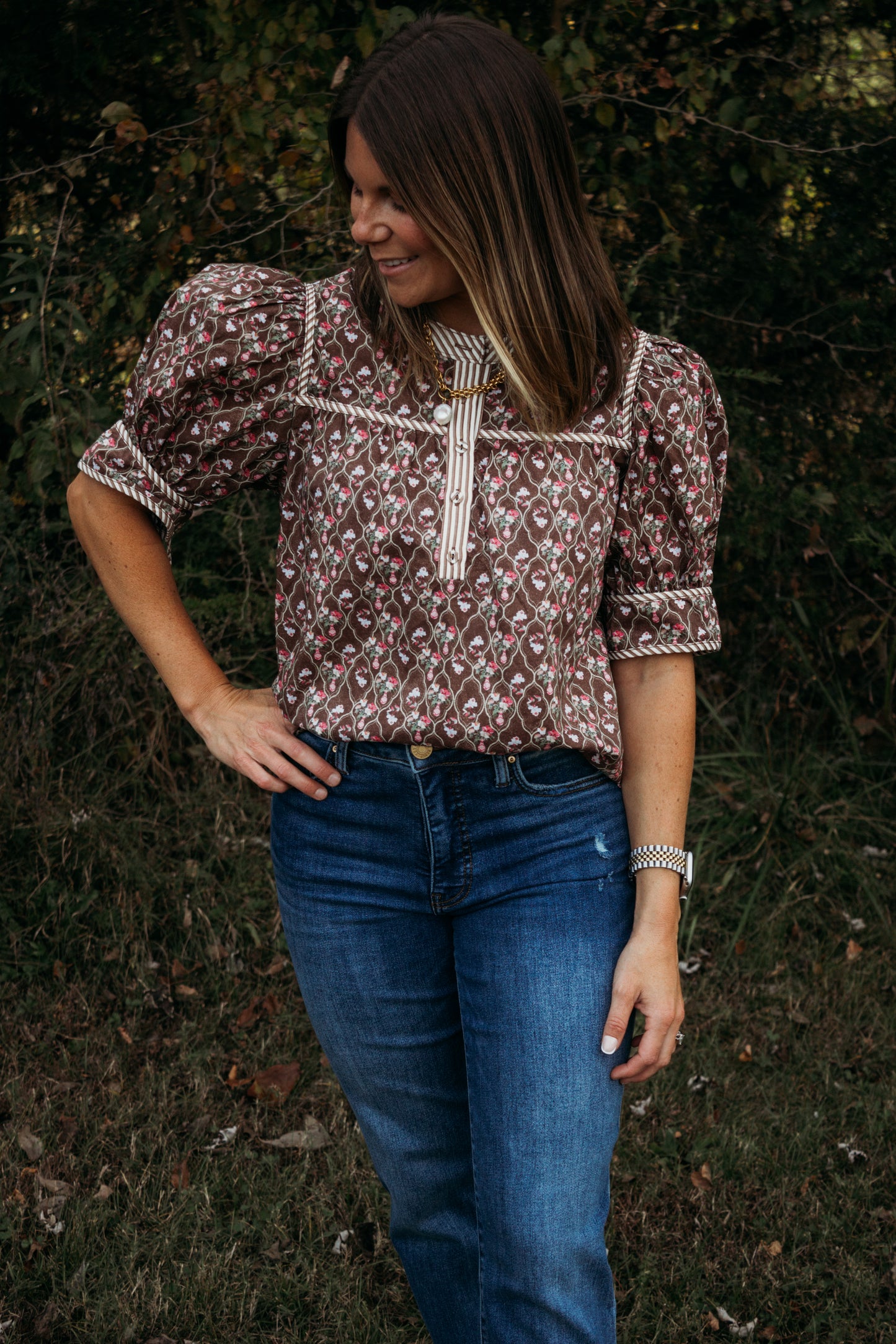 York Floral Top