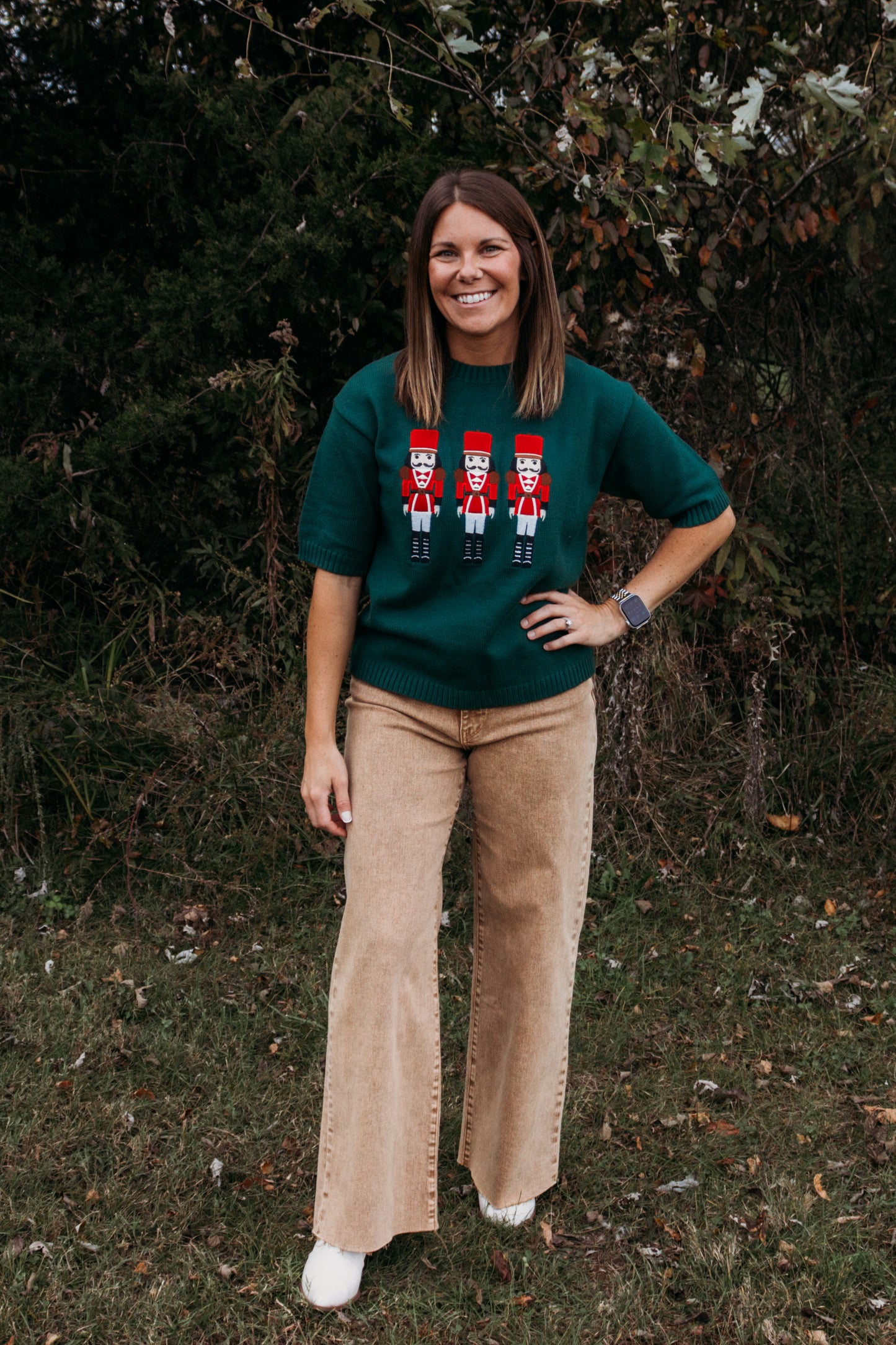 Nutcracker Embroidered Sweater