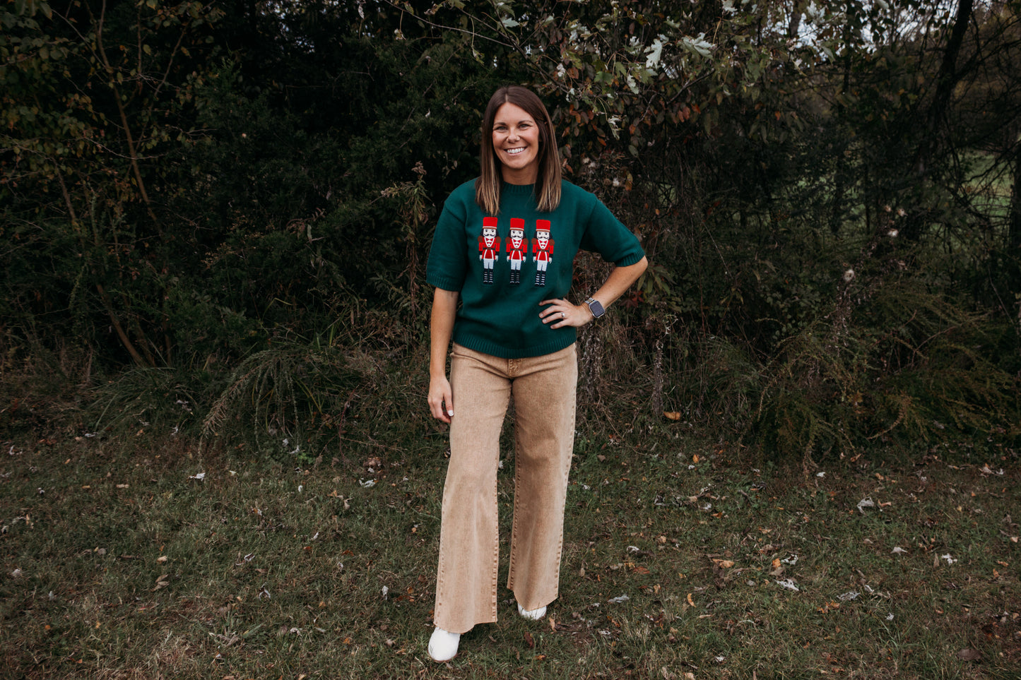 Nutcracker Embroidered Sweater