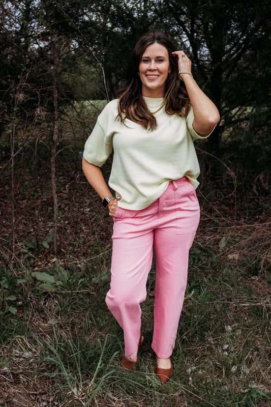 The Everyday Luxe Short Sleeve Sweater