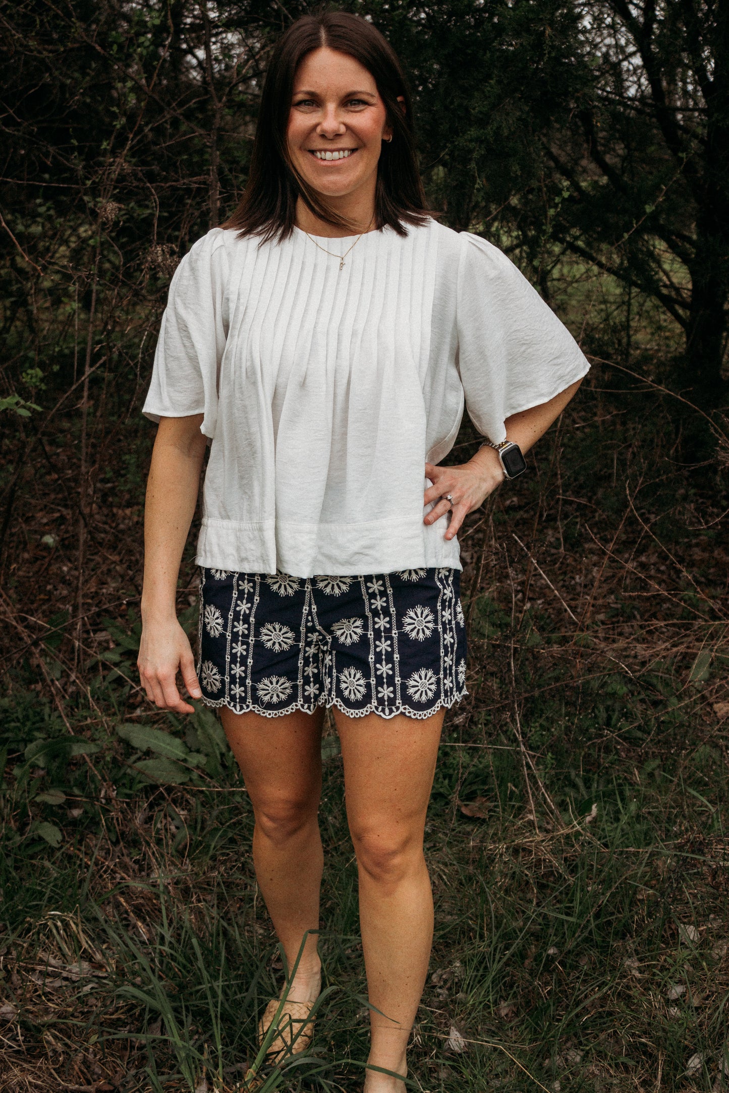 The Heirloom Embroidered Shorts