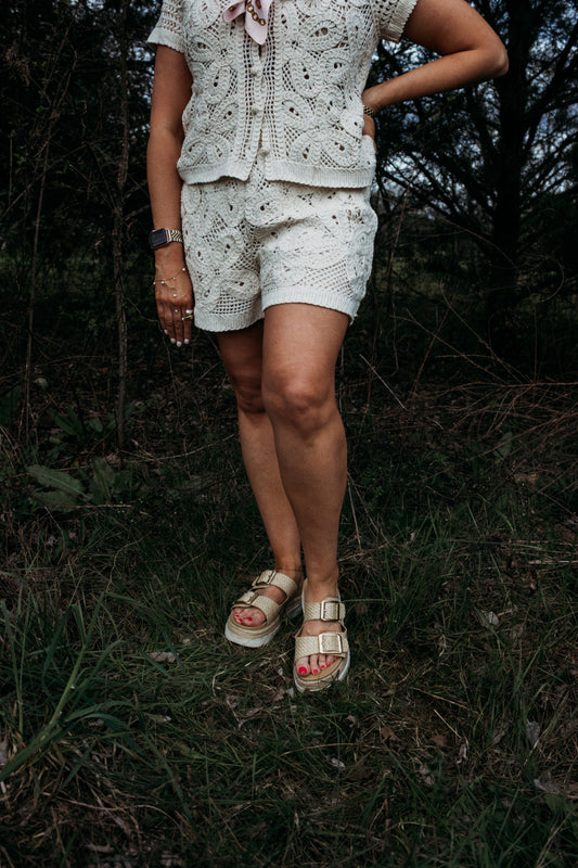 The Seaside Crochet Shorts