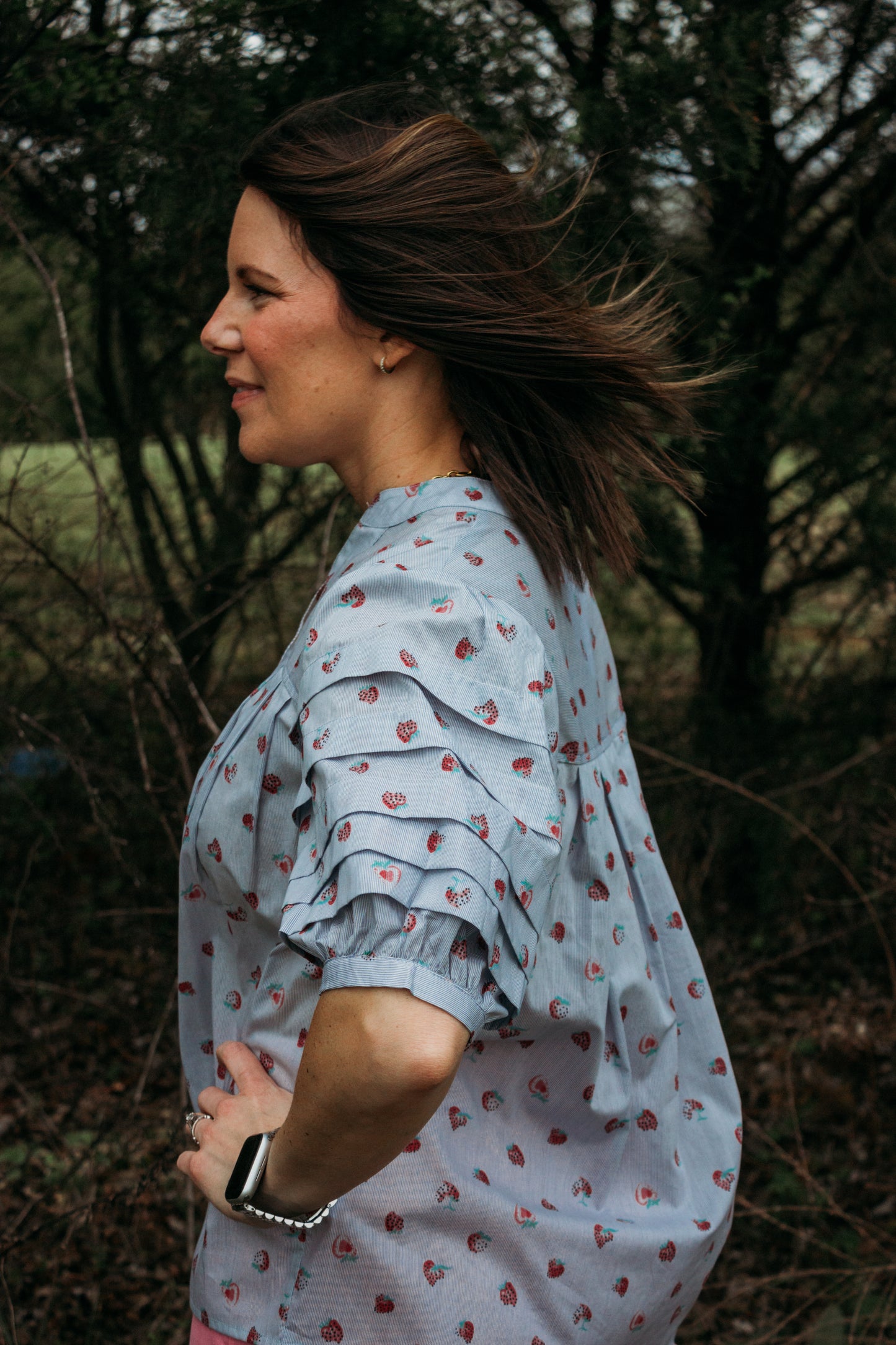 The Strawberry Lane Pinstripe Top