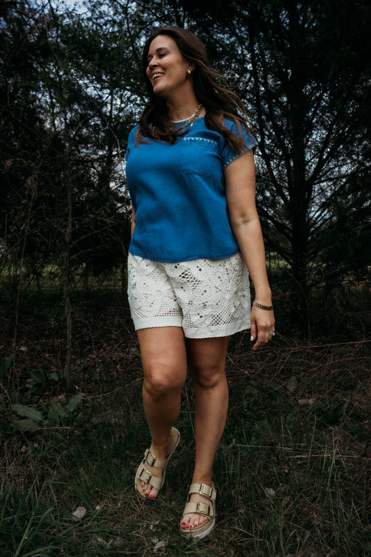 Chandler Chambray Top
