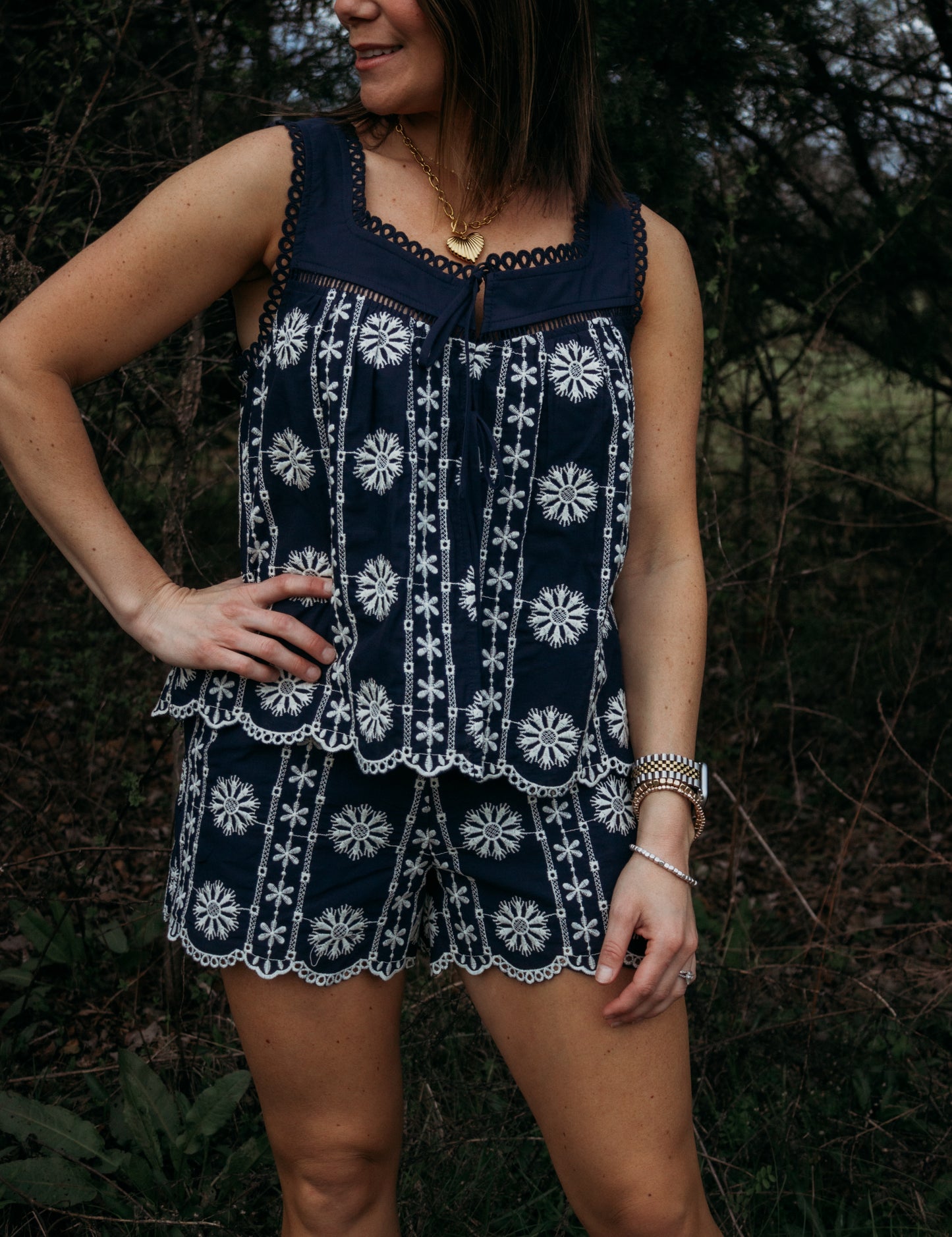 The Heirloom Embroidered Shorts