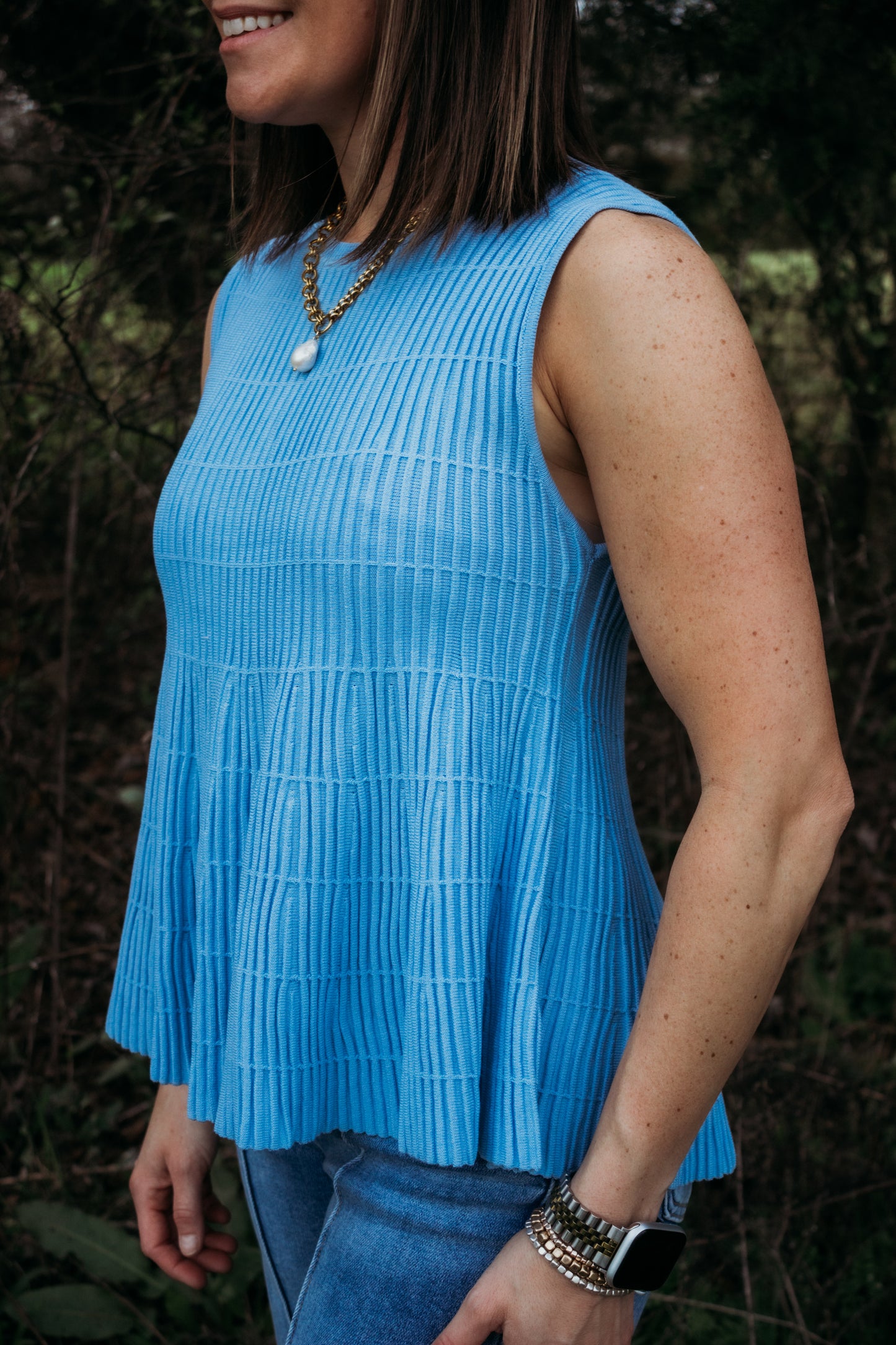 The Skyflare Ribbed Knit Top