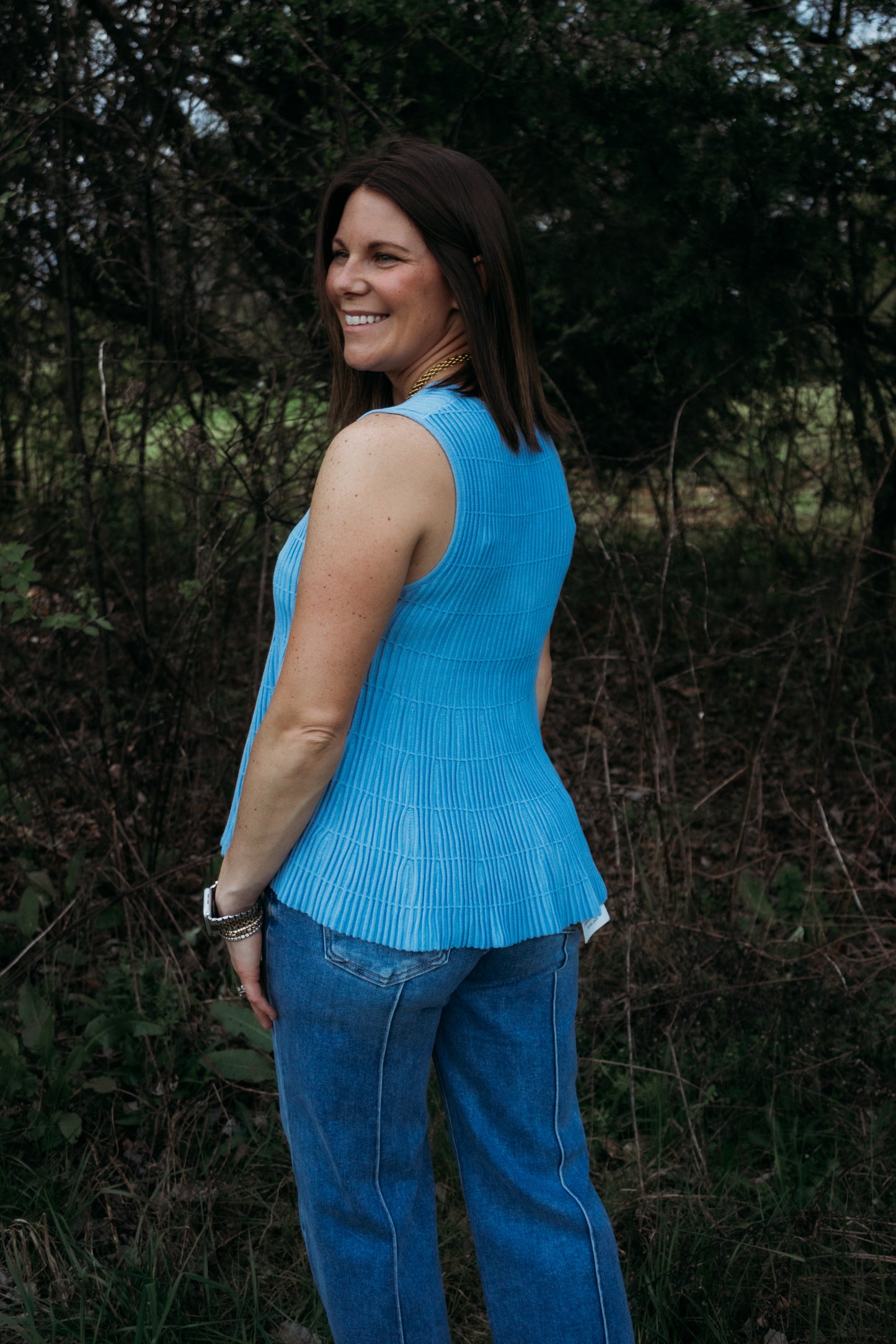 The Skyflare Ribbed Knit Top