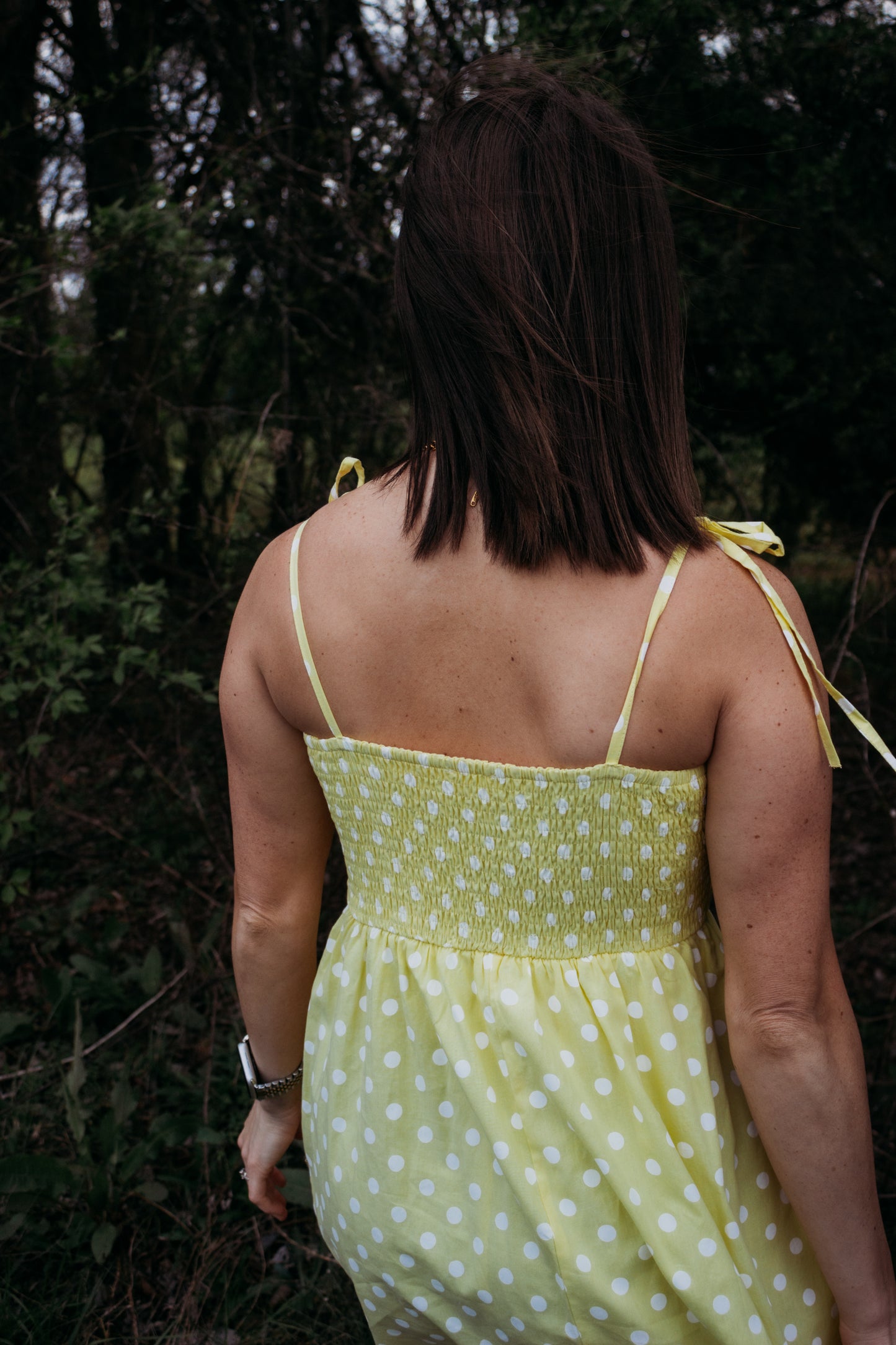 Polka Dot Pleated Mini Dress/Romper