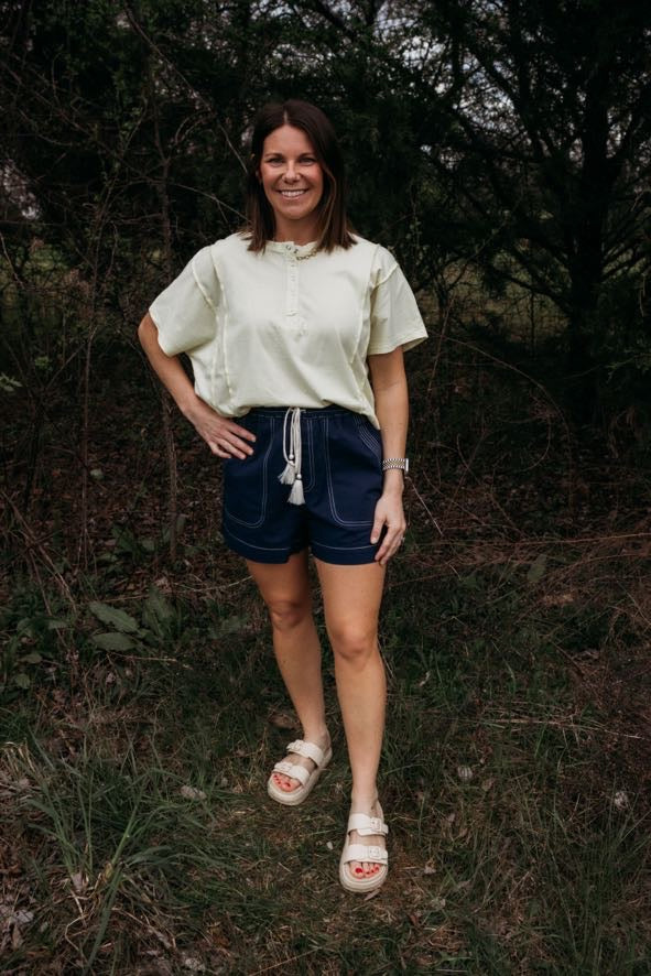 The Sunny Snap Henley