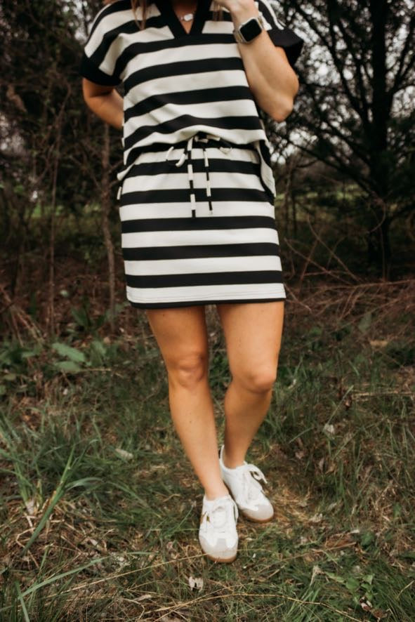 The Uptown Stripe Knit Set