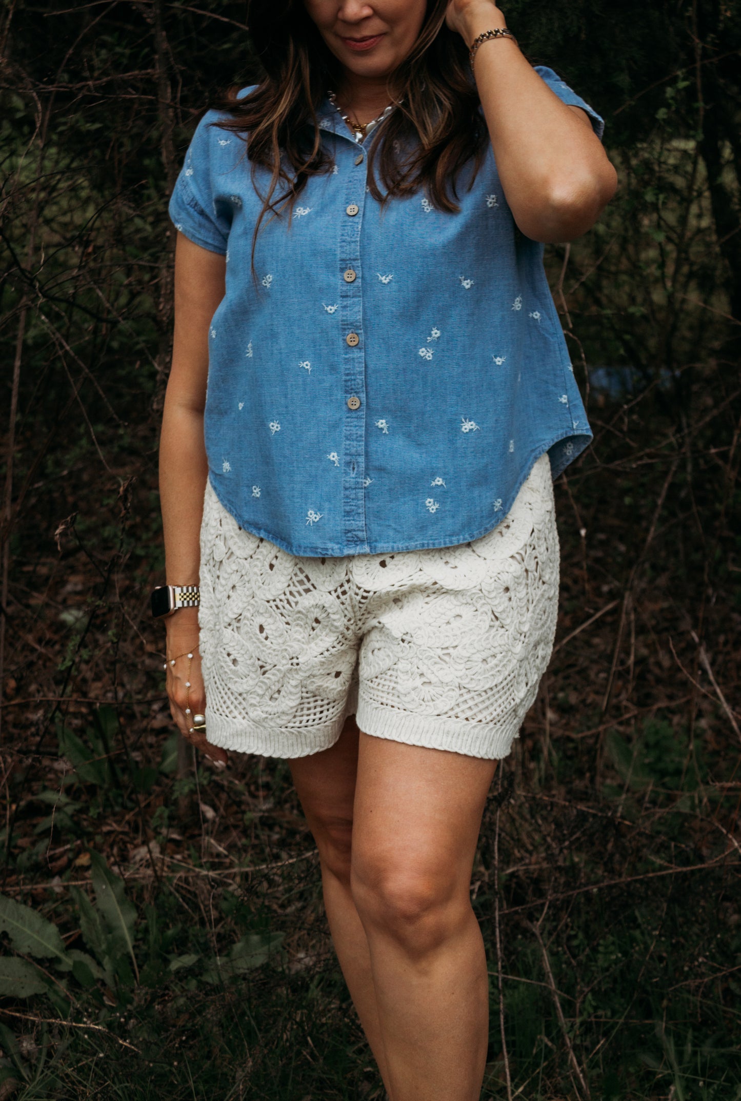 The Seaside Crochet Shorts