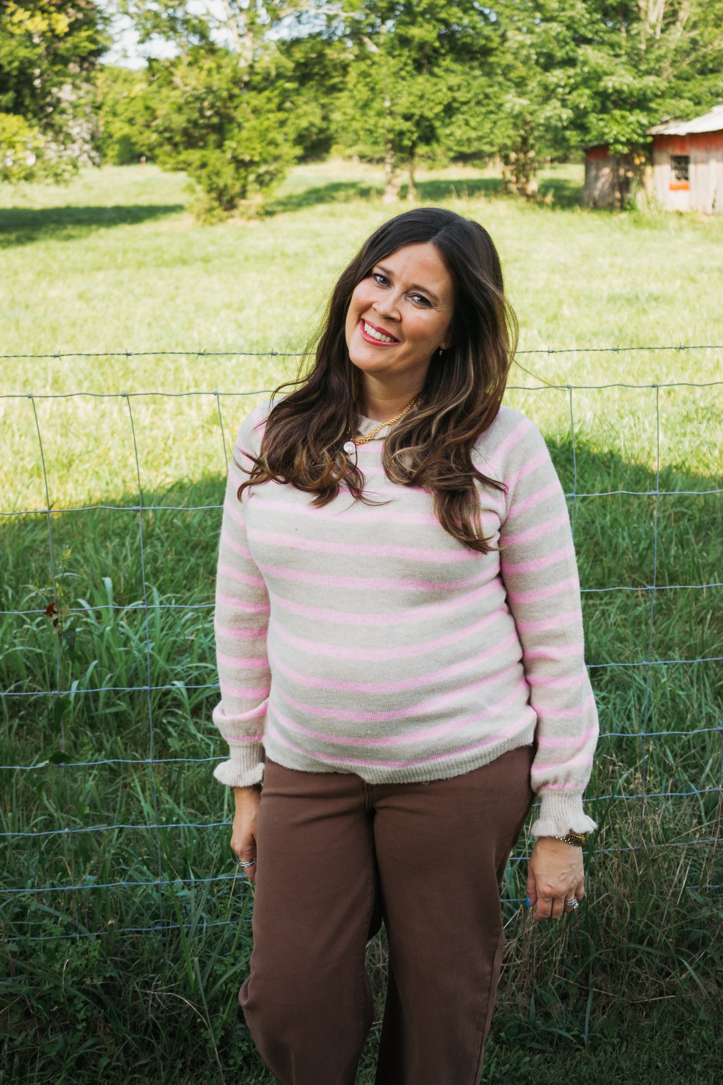 Elle Stripe Sweater