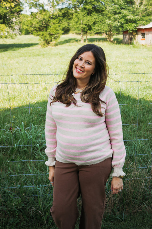 Elle Stripe Sweater