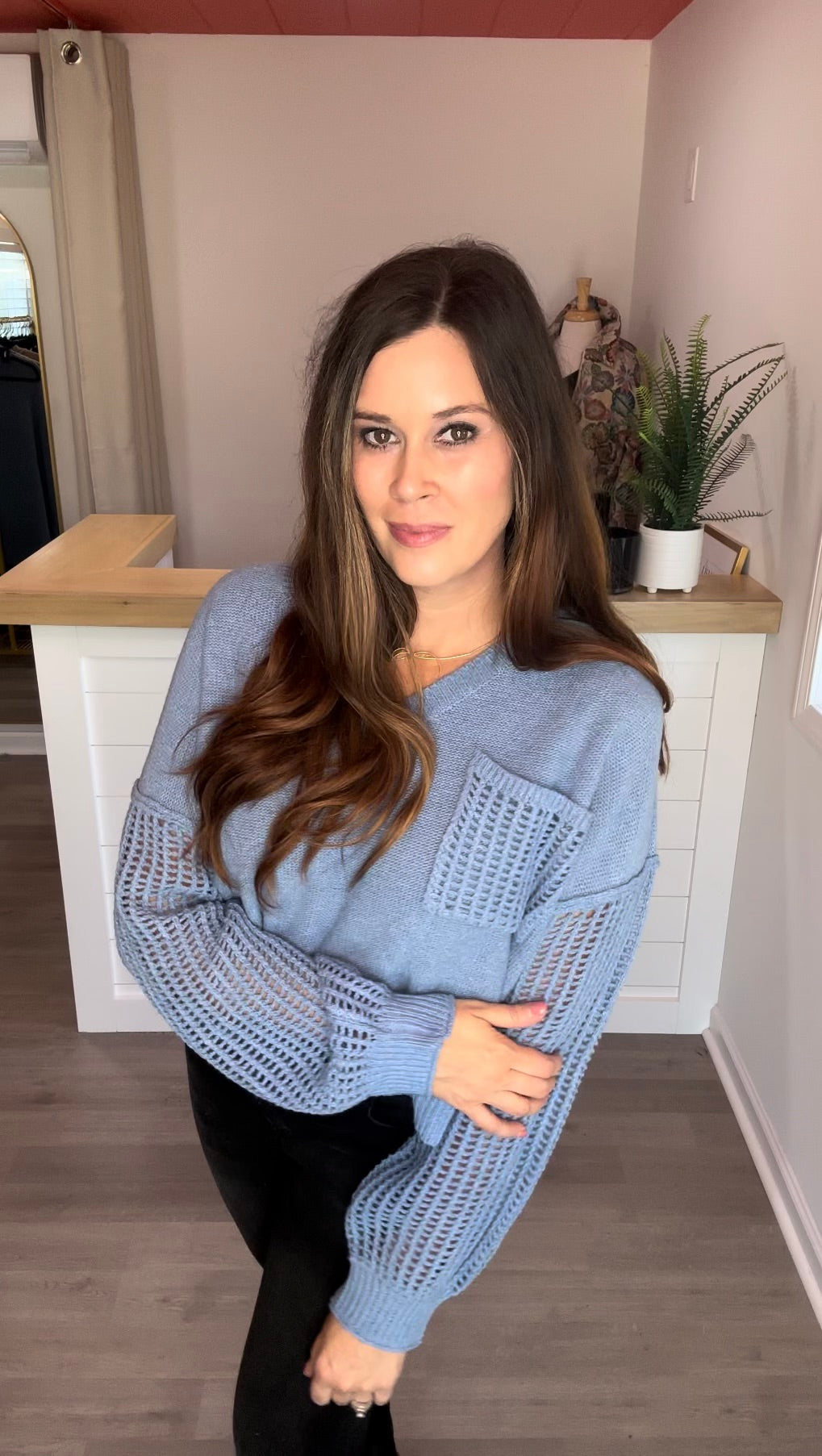 Ivy Blue Sweater Top