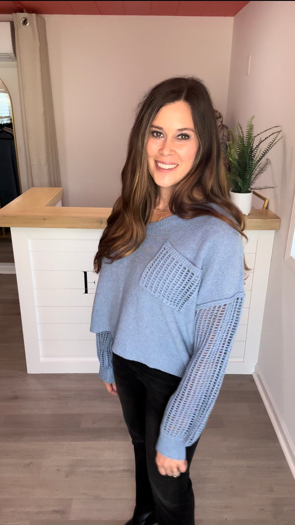 Ivy Blue Sweater Top