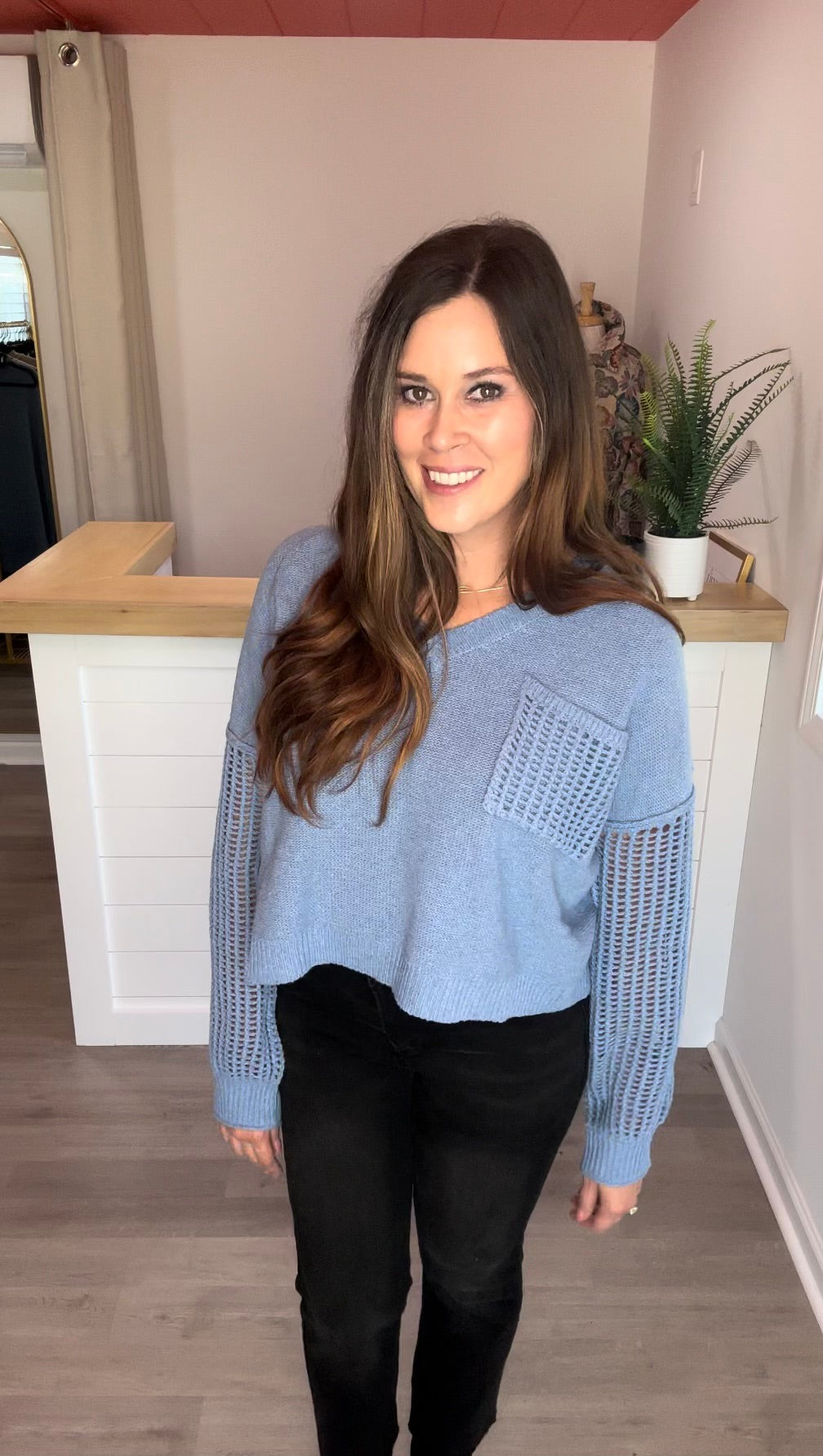 Ivy Blue Sweater Top