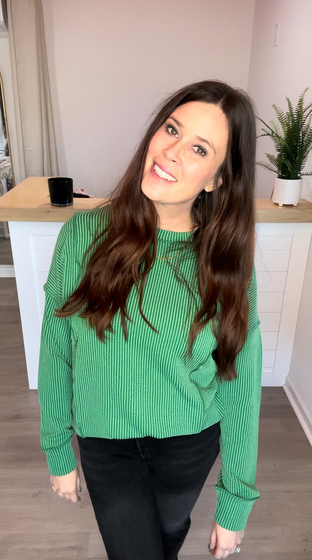 Jade Corded Top