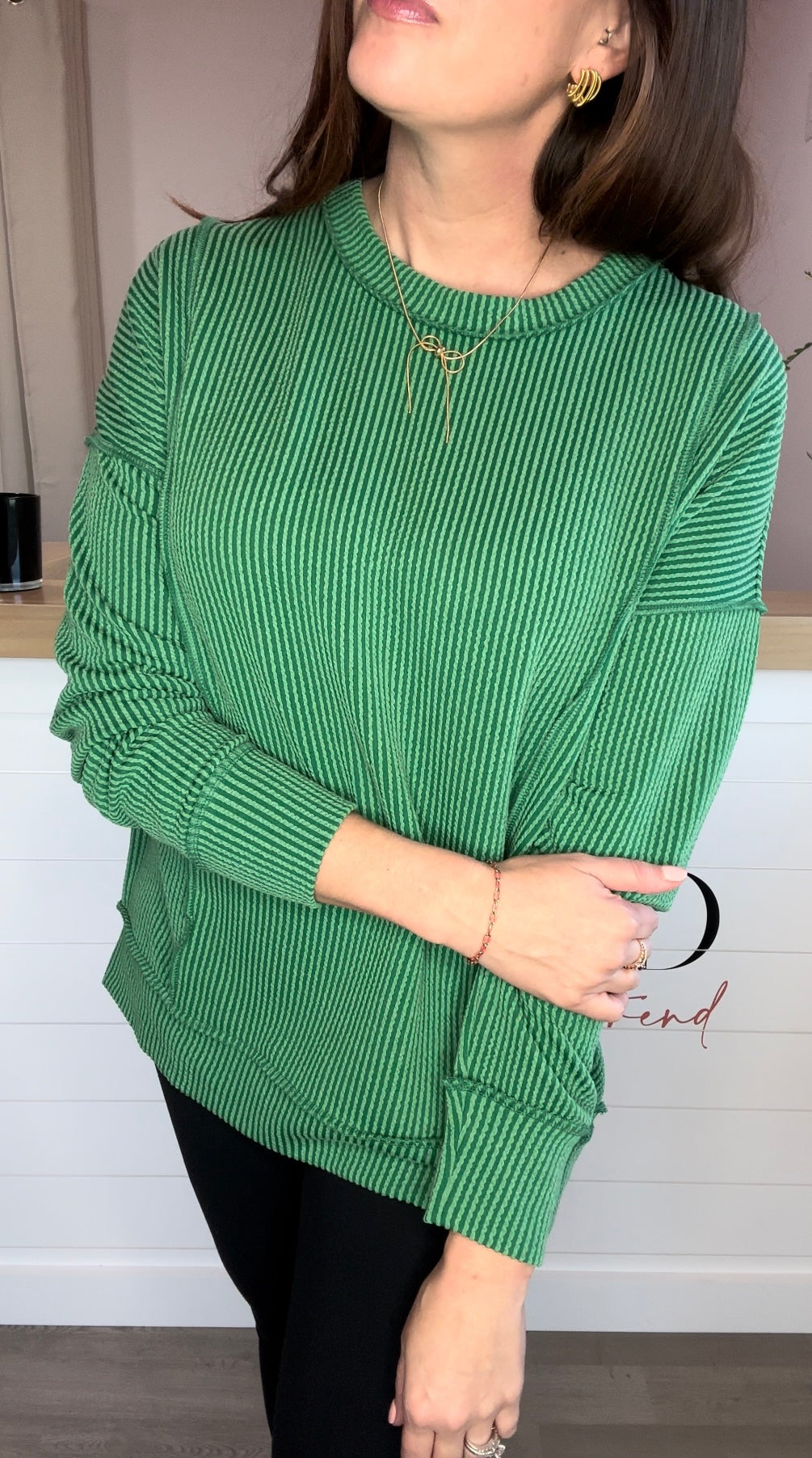 Jade Corded Top