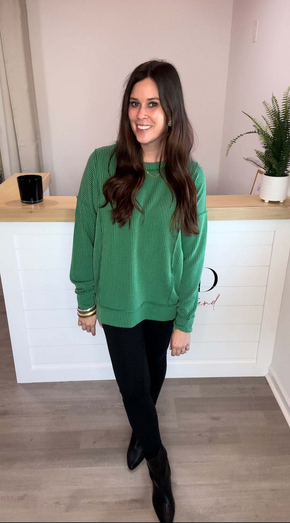 Jade Corded Top